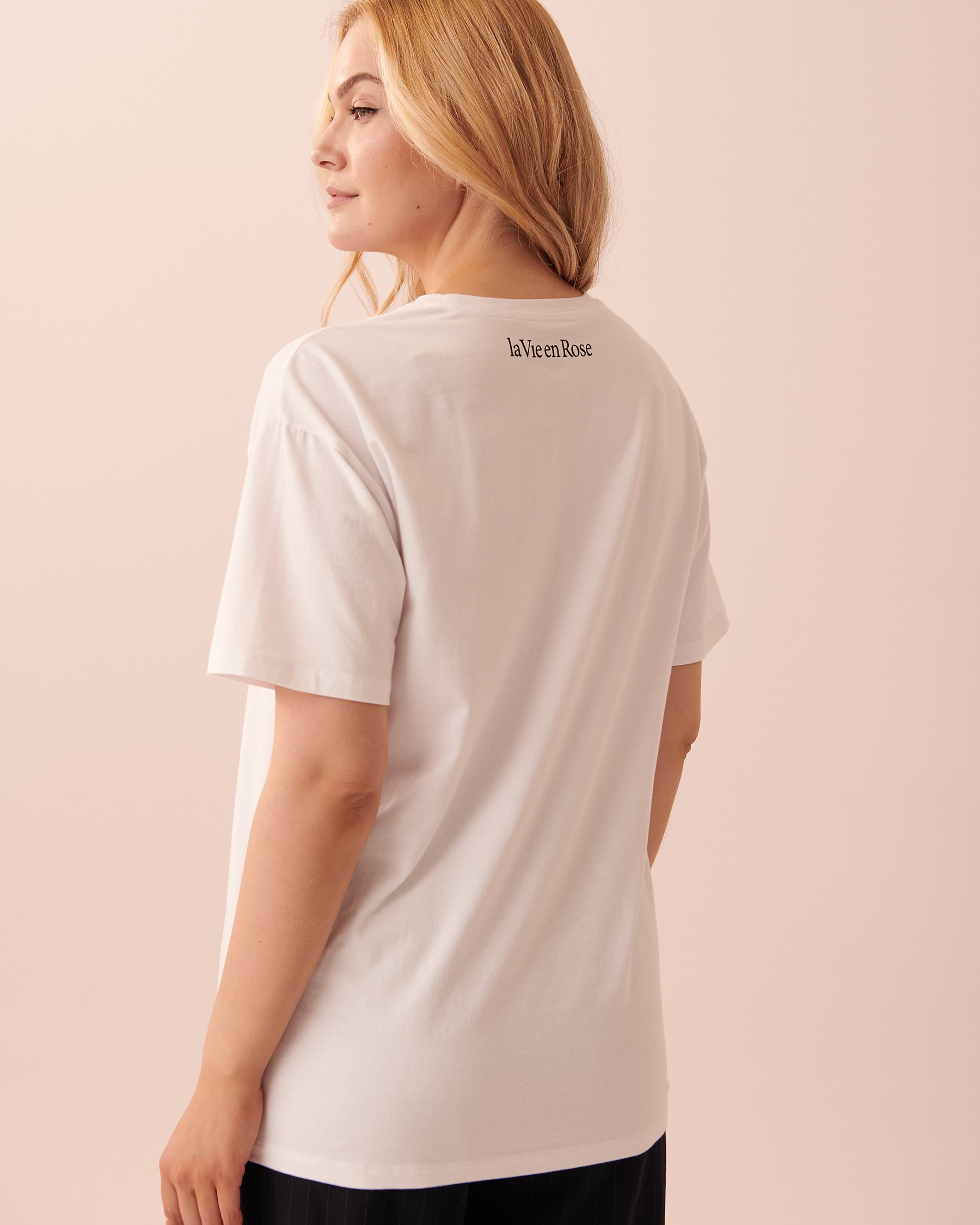 LA VIE EN ROSE Be Your Own Breast Friend T-shirt White 90400007 - View3