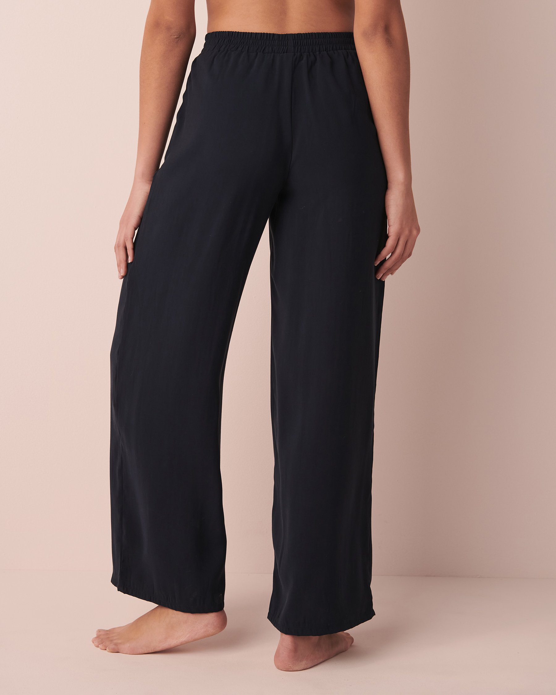 LA VIE EN ROSE Pantalon à jambe large Marine 50200054 - Voir2
