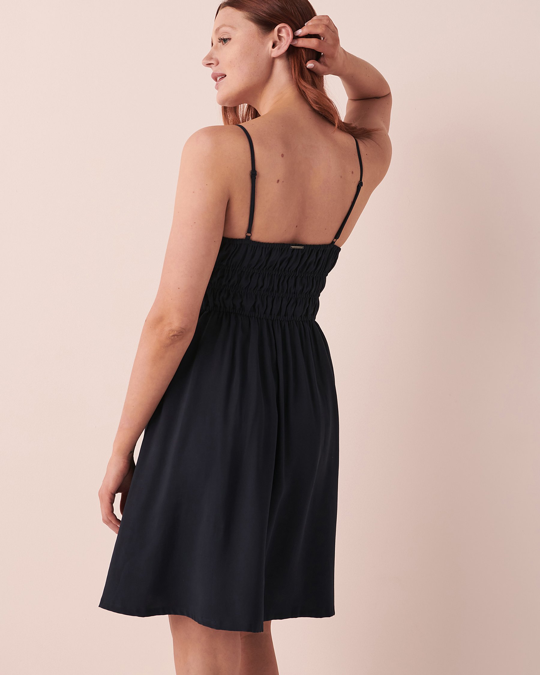 LA VIE EN ROSE Thin Straps Dress Navy 50400033 - View2