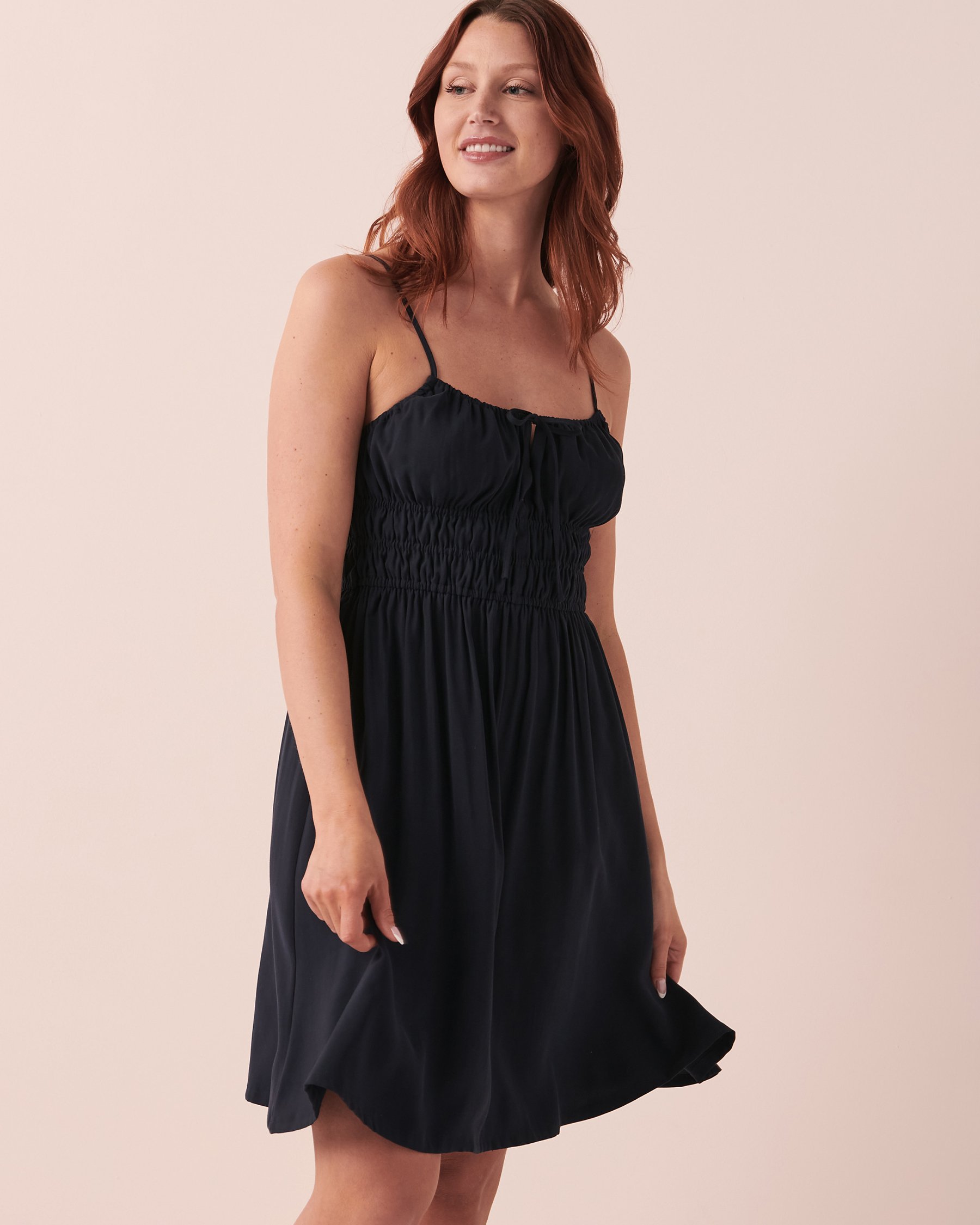LA VIE EN ROSE Thin Straps Dress Navy 50400033 - View4