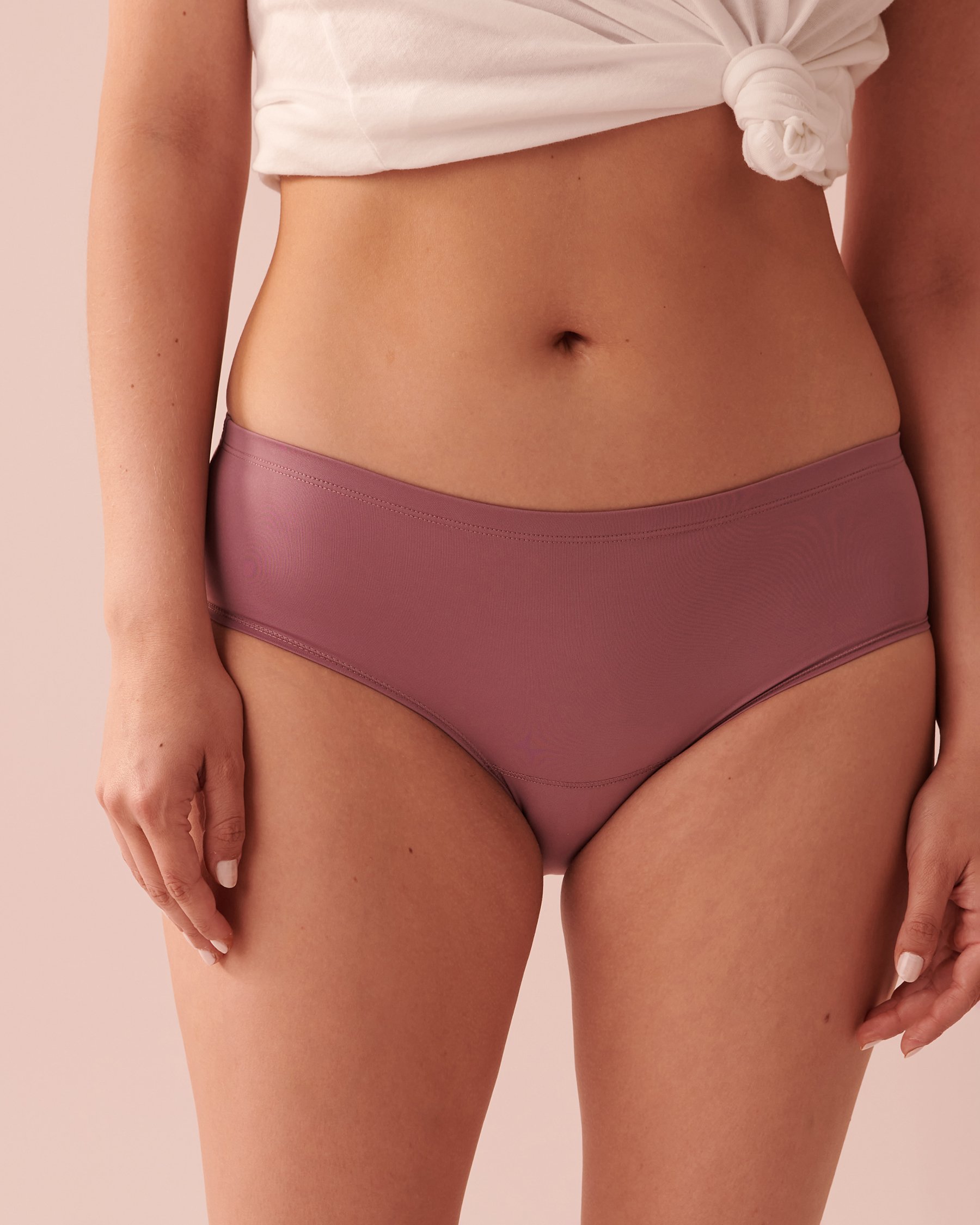 Culotte menstruelle coupe aux hanches absorption super Mauve 20300245 - View4