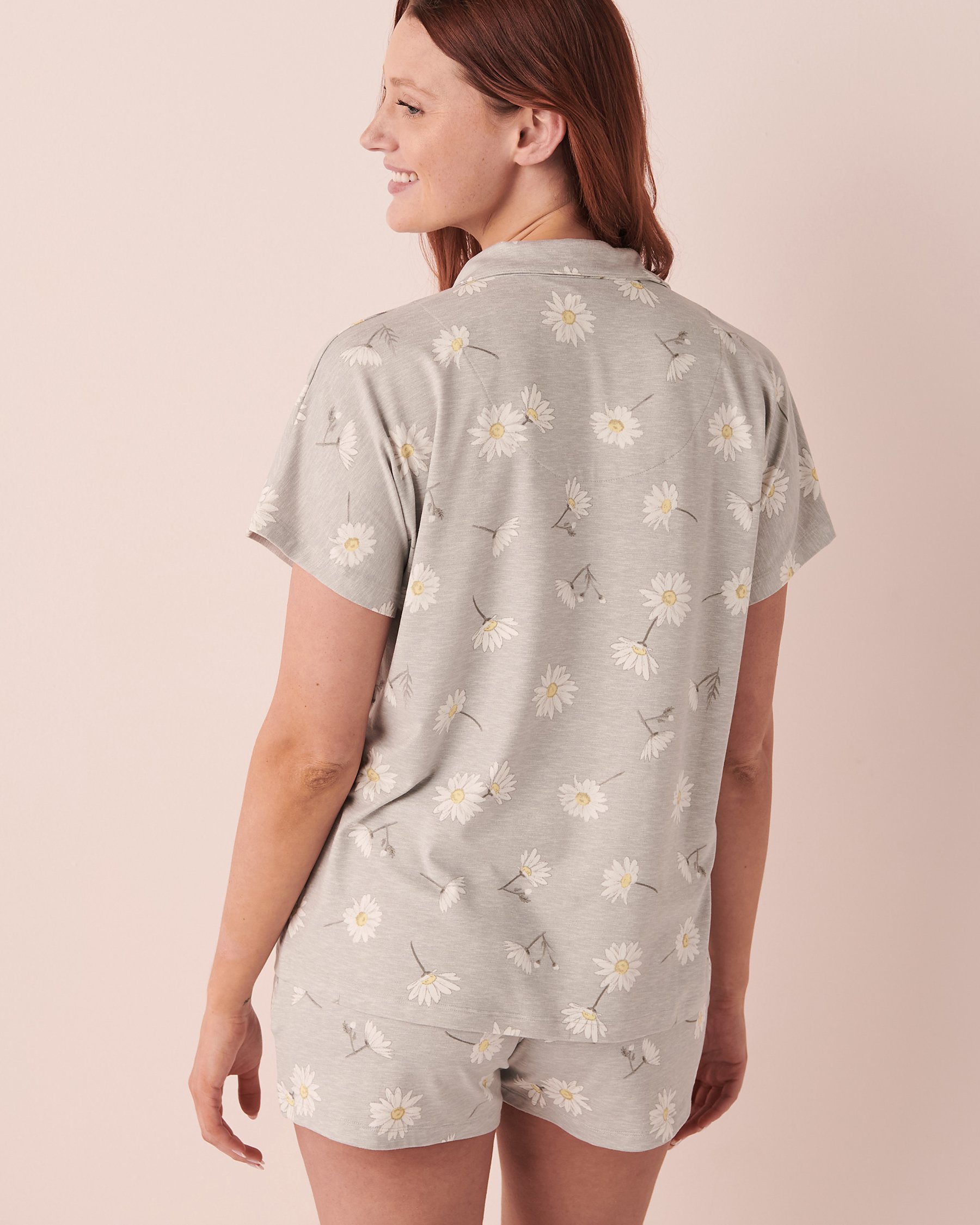 LA VIE EN ROSE Super Soft Button-down Shirt Marguerite 40100434 - View3