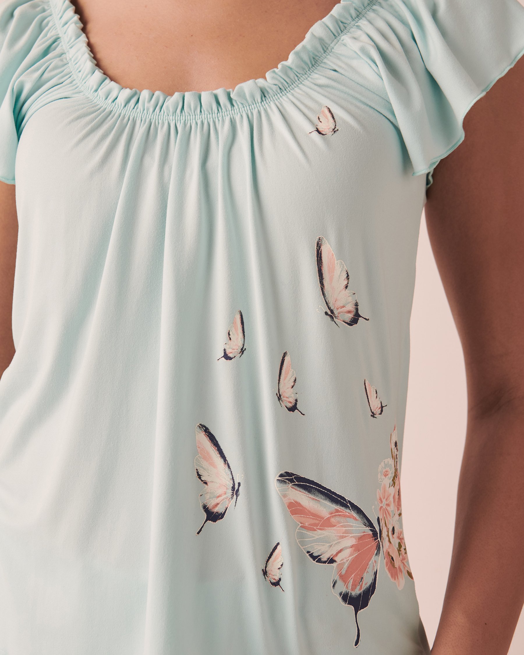 LA VIE EN ROSE Super Soft T-shirt Blue sky 40100438 - View3