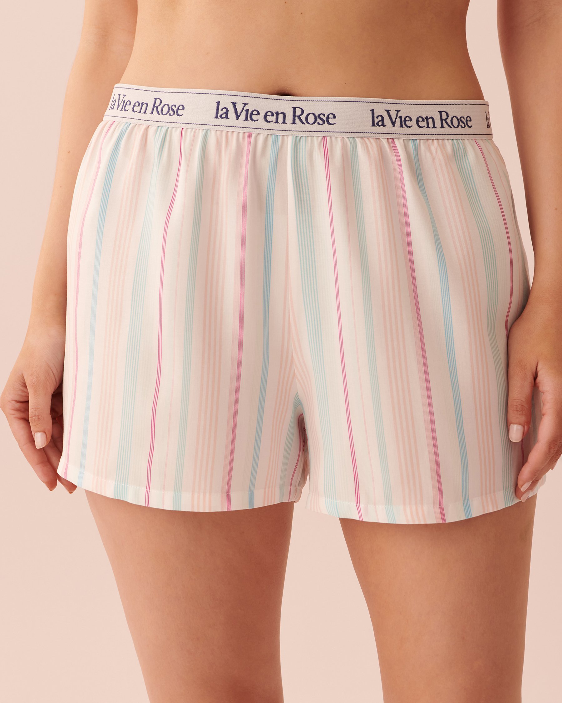 LA VIE EN ROSE Cotton Cami PJ Set Multicolor stripes 40400041 - View5