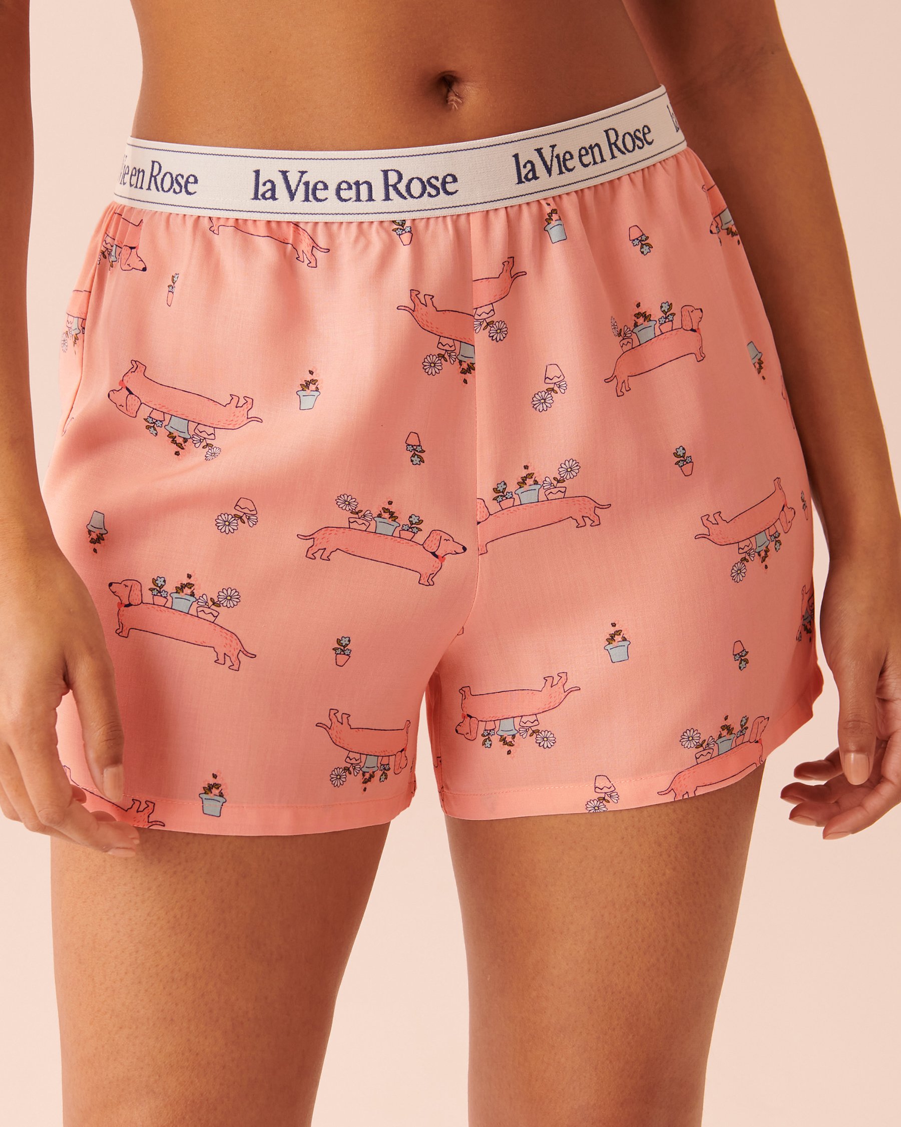 LA VIE EN ROSE Cotton T-shirt PJ Set Dogs 40400042 - View5