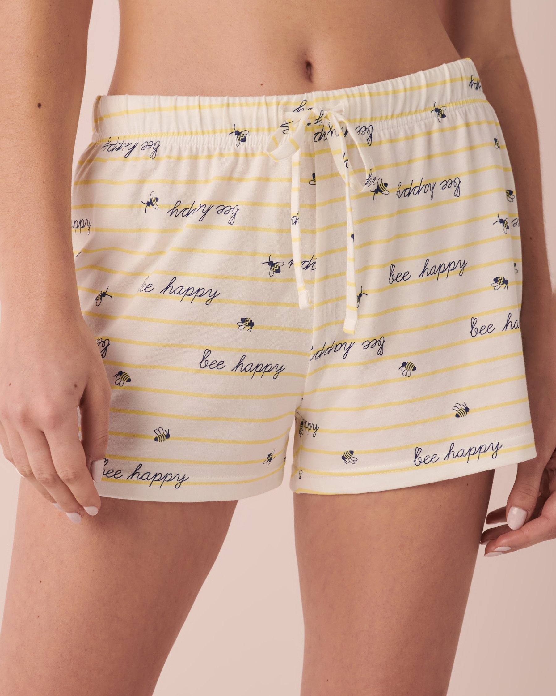LA VIE EN ROSE Ensemble pyjama à imprimé avec chemisier Texte 40400043 - Voir3