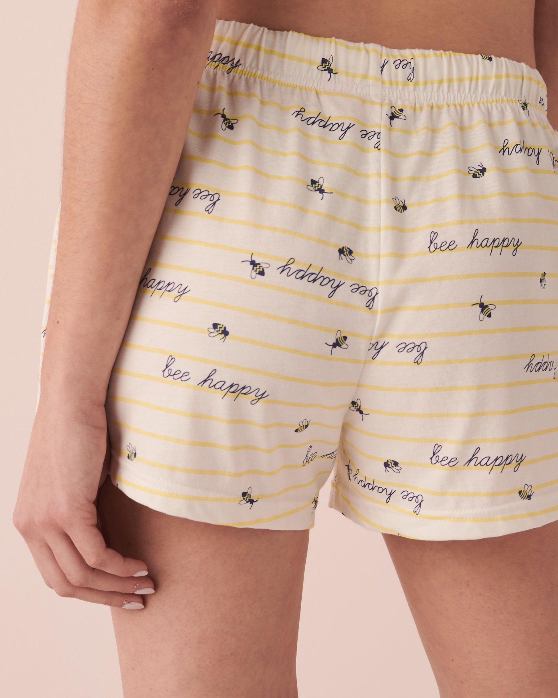 LA VIE EN ROSE Ensemble pyjama à imprimé avec chemisier Texte 40400043 - Voir4
