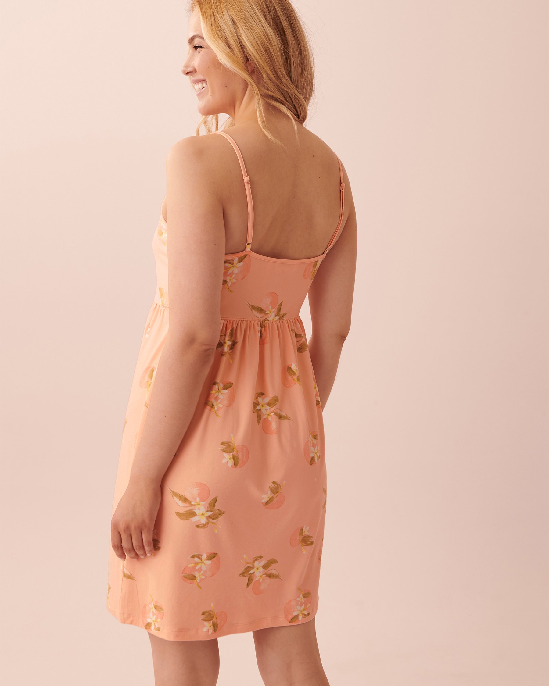 LA VIE EN ROSE Super Soft Button-down Nightie Fruity 40500270 - View2