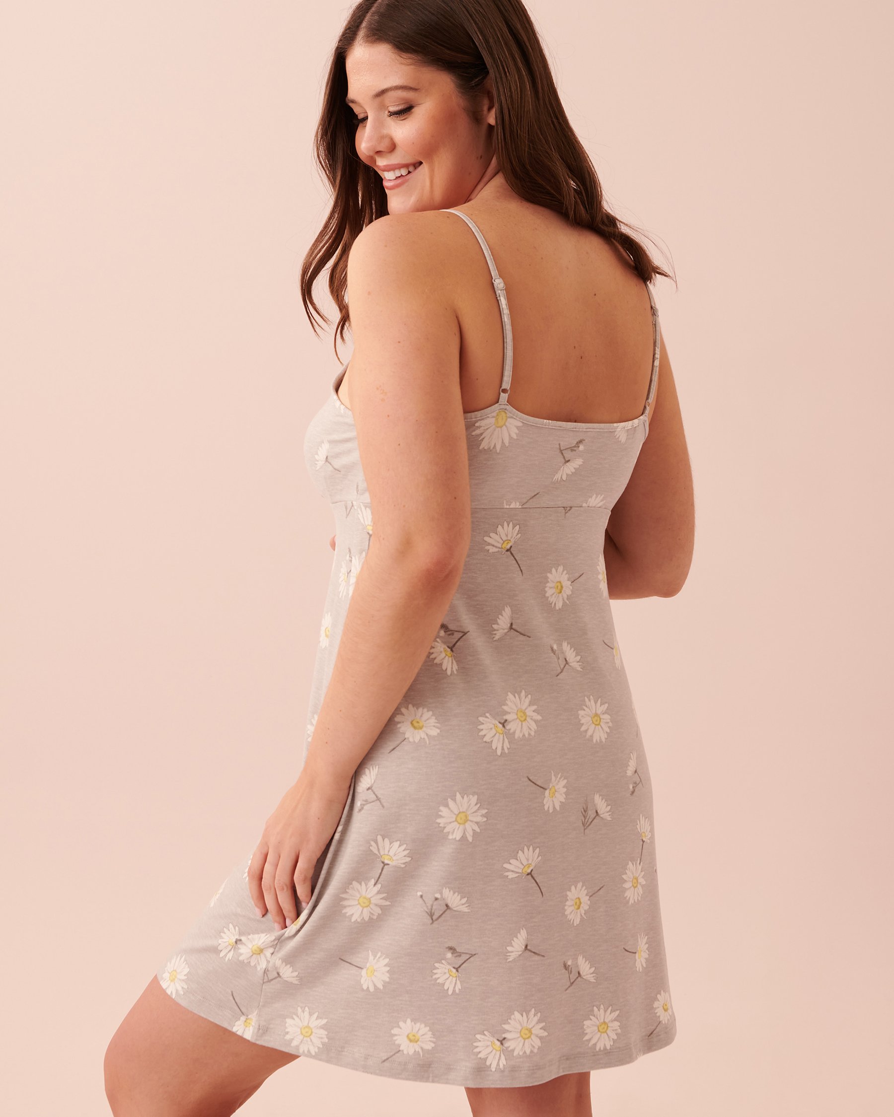 LA VIE EN ROSE Super Soft Thin Straps Nightie Marguerite 40500271 - View2