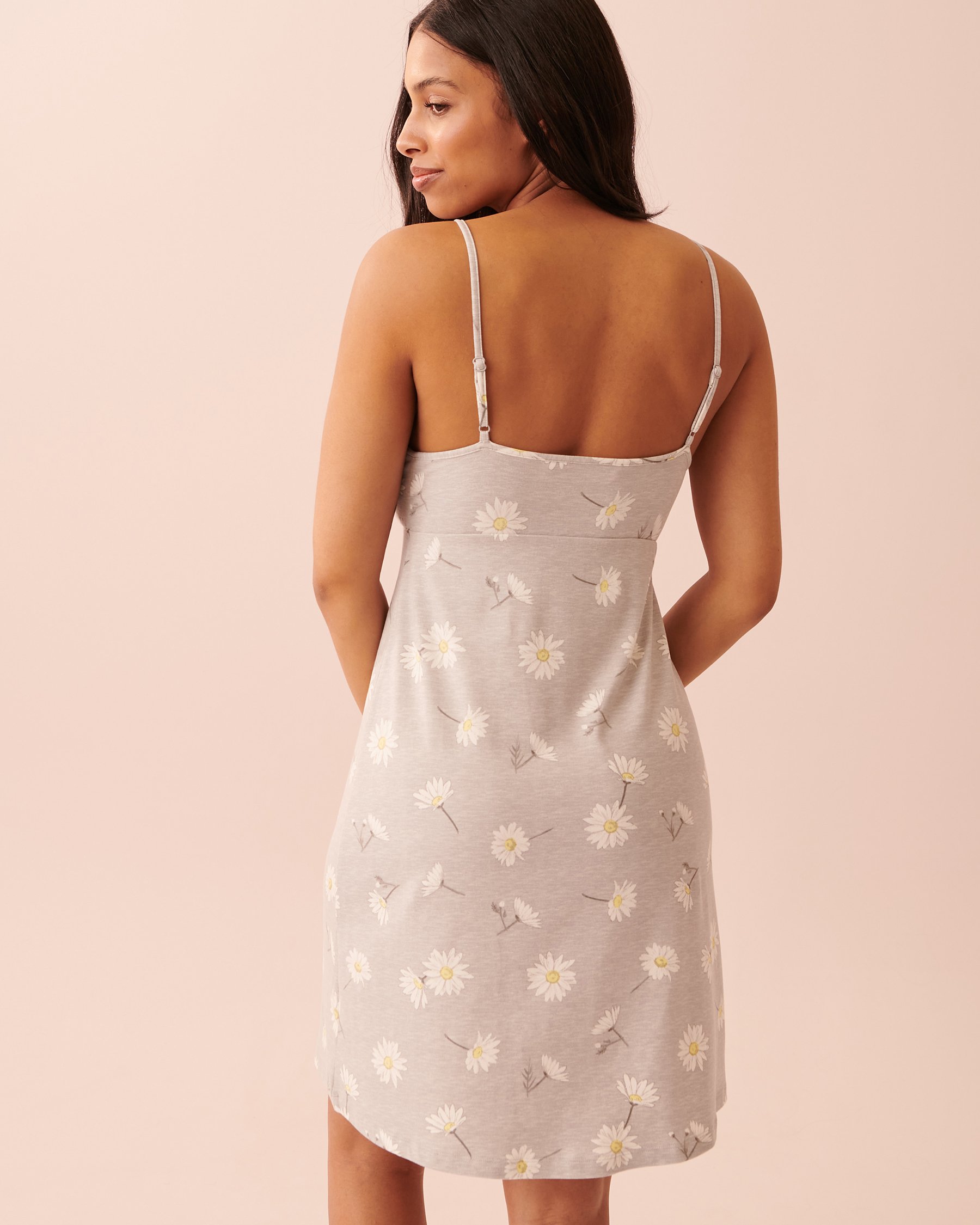 LA VIE EN ROSE Super Soft Thin Straps Nightie Marguerite 40500271 - View6