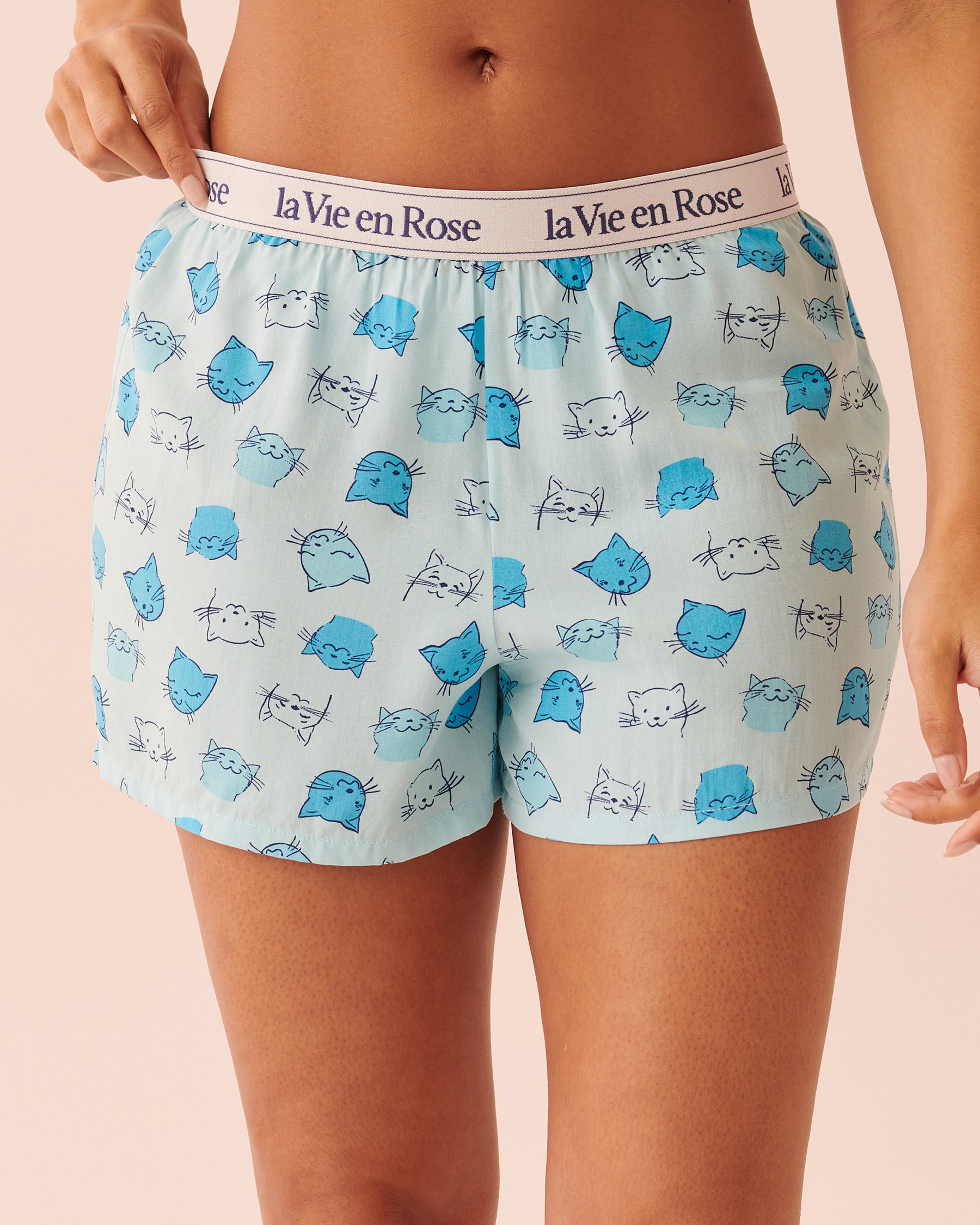 LA VIE EN ROSE Cotton Cami PJ Set Cats 40400041 - View4