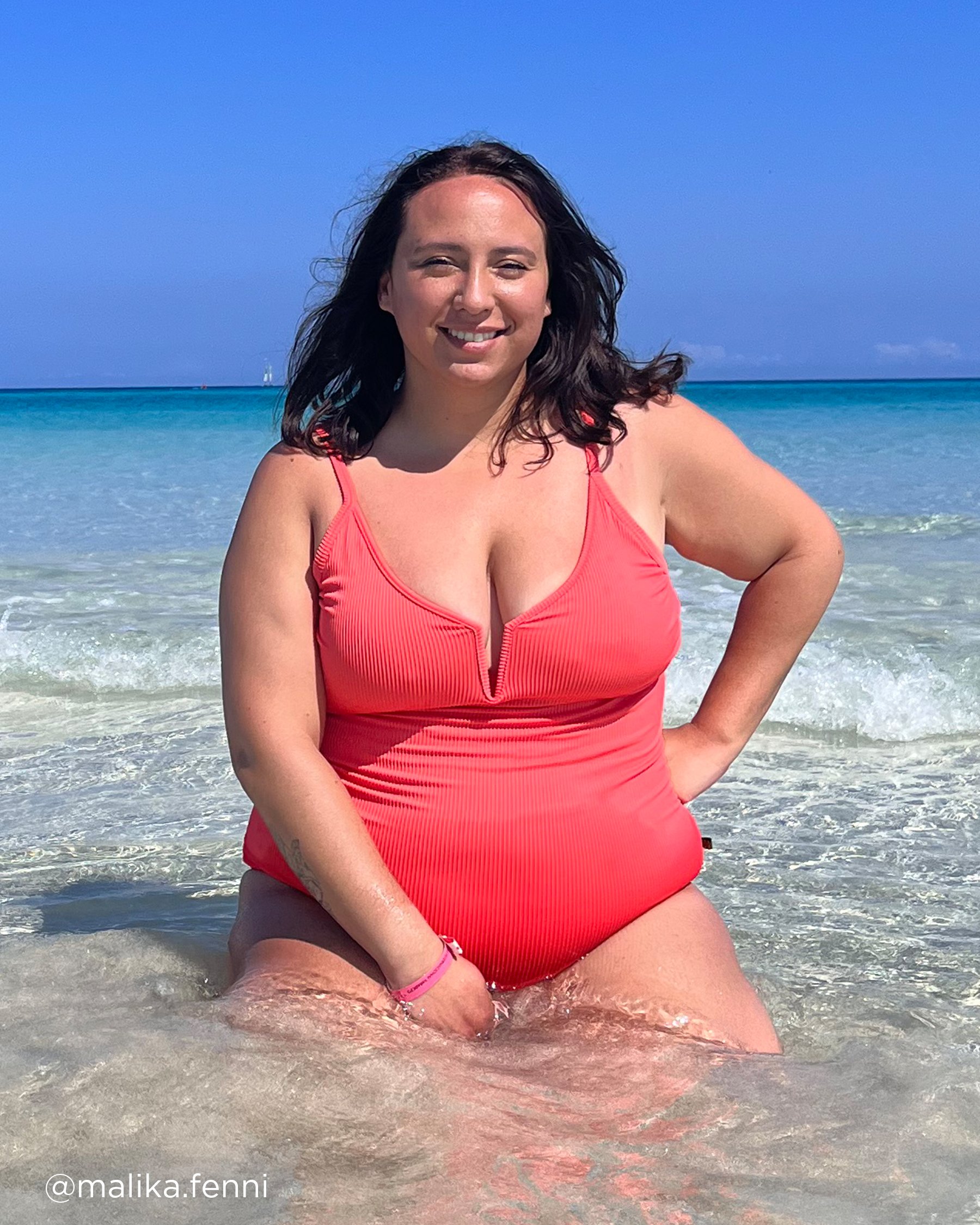 AQUAROSE Maillot une-pièce en fibres recyclées HAILEY Rose 70400073 - View9