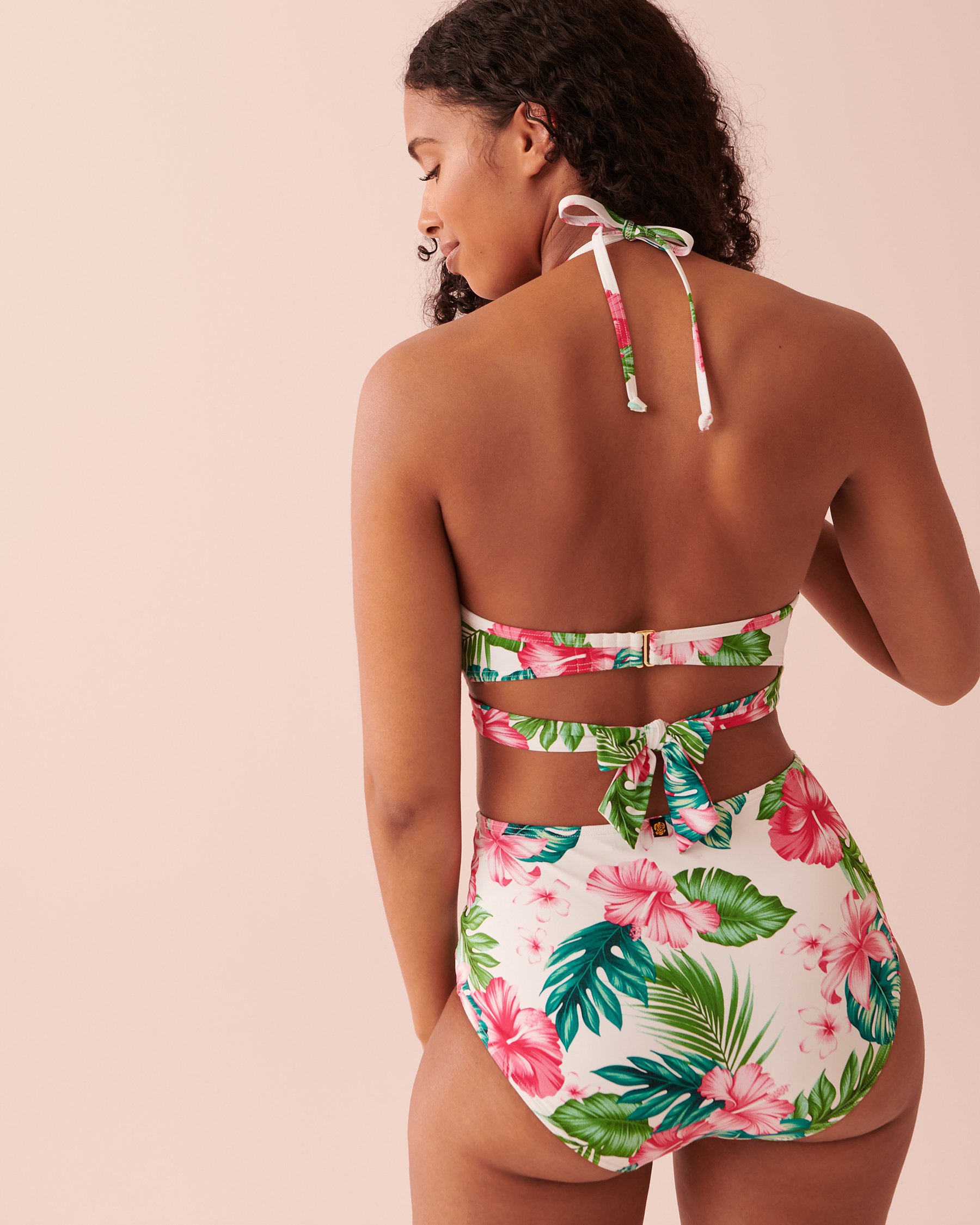 LA VIE EN ROSE AQUA Haut de bikini push-up LUSH Fleurs roses 70100454 - Voir3