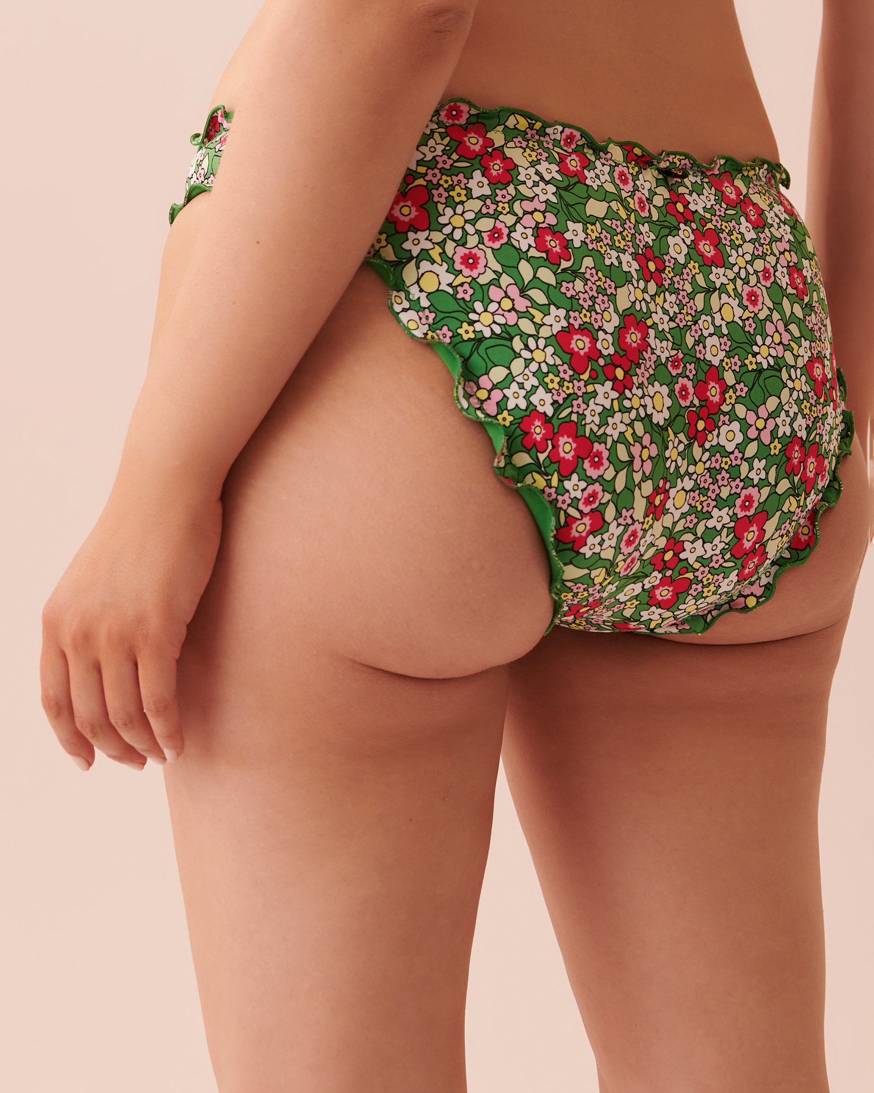 LA VIE EN ROSE AQUA DITSY BLOOMING Recycled Fibers Reversible Cheeky Bikini Bottom Ditsy blooming floral 70300456 - View4