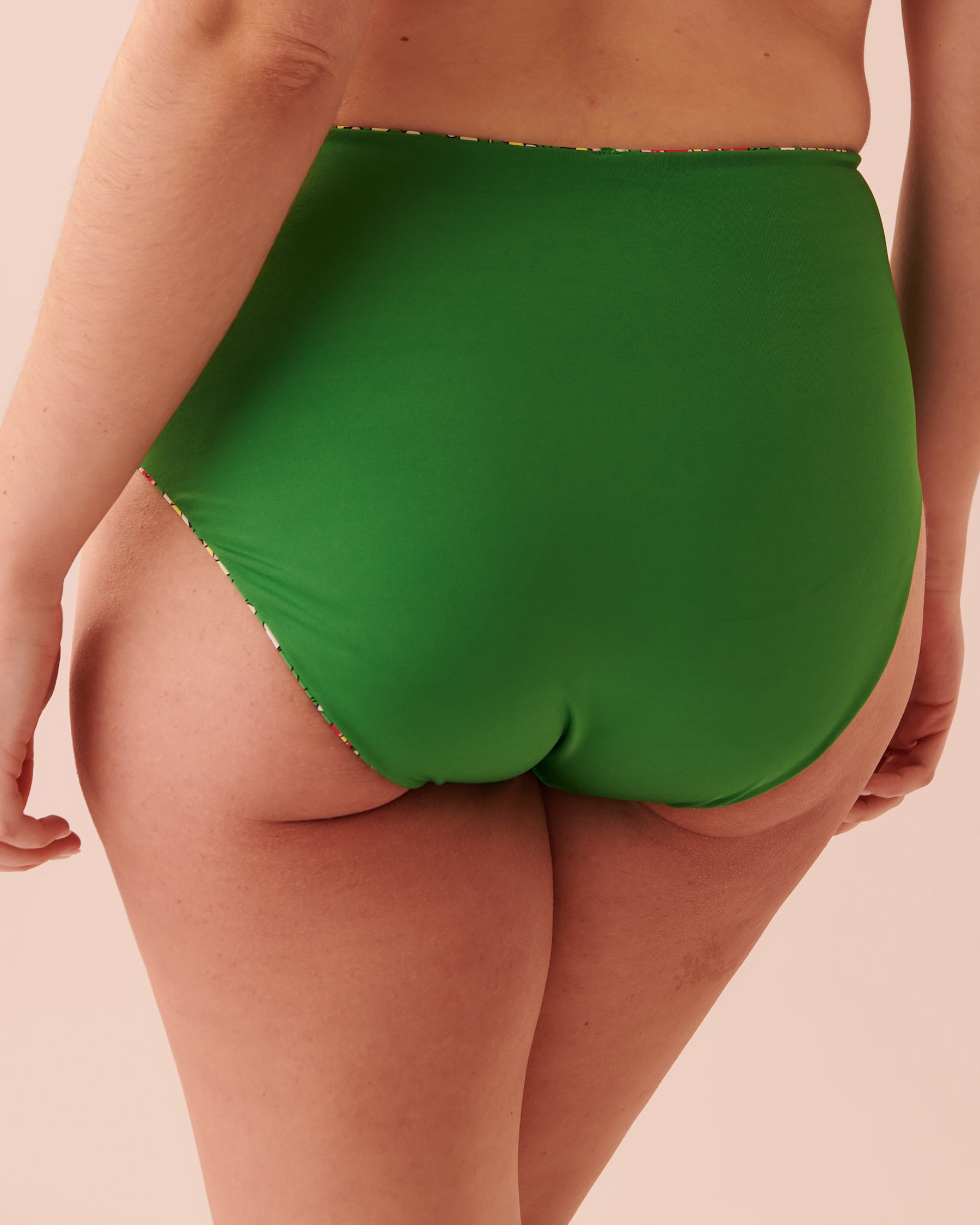 LA VIE EN ROSE AQUA Bas de bikini taille haute réversible en fibres recyclées DITSY BLOOMING Imprimé fleuri miniature 70300457 - View3