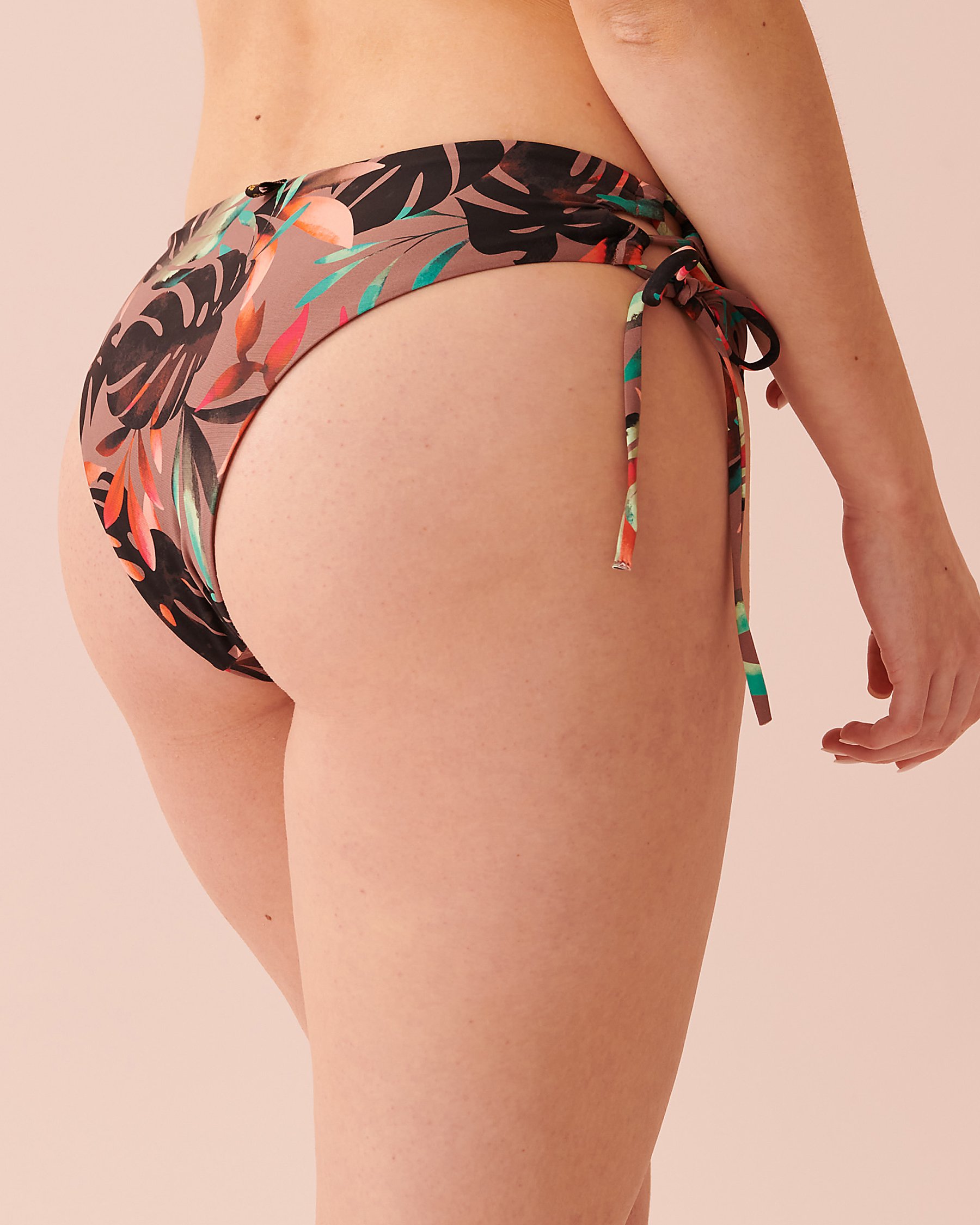 LA VIE EN ROSE AQUA EARTHY JUNGLE Cheeky Bikini Bottom Jungle 70300425 - View2