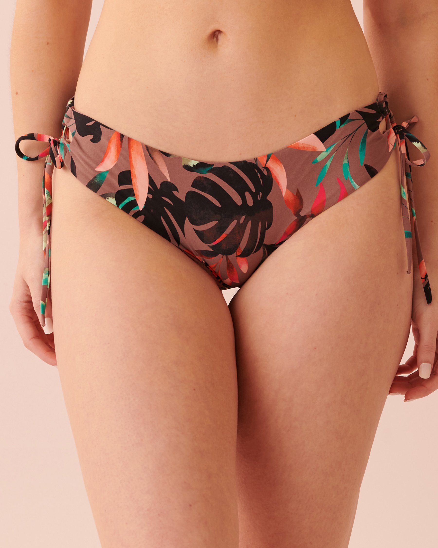 LA VIE EN ROSE AQUA EARTHY JUNGLE Cheeky Bikini Bottom Jungle 70300425 - View3