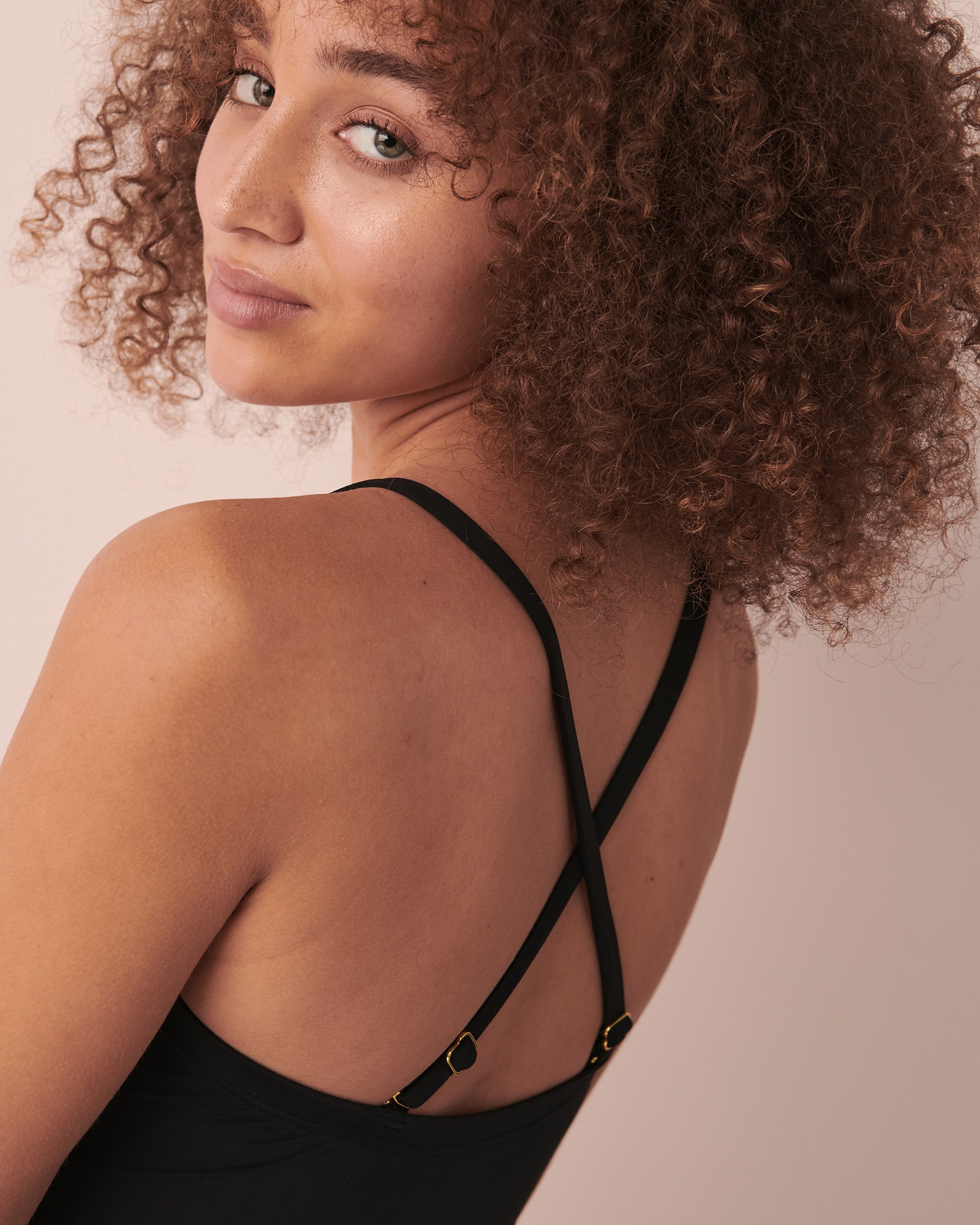 AQUAROSE ELLA Bandeau One-piece Swimsuit Black 70400081 - View3