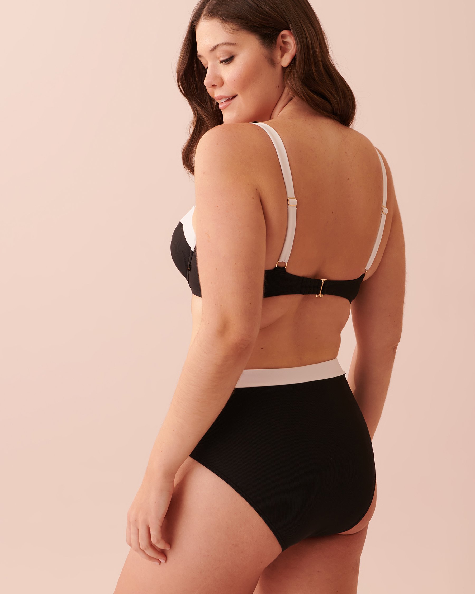 LA VIE EN ROSE AQUA RETRO Balconette Bikini Top Black 70100461 - View2