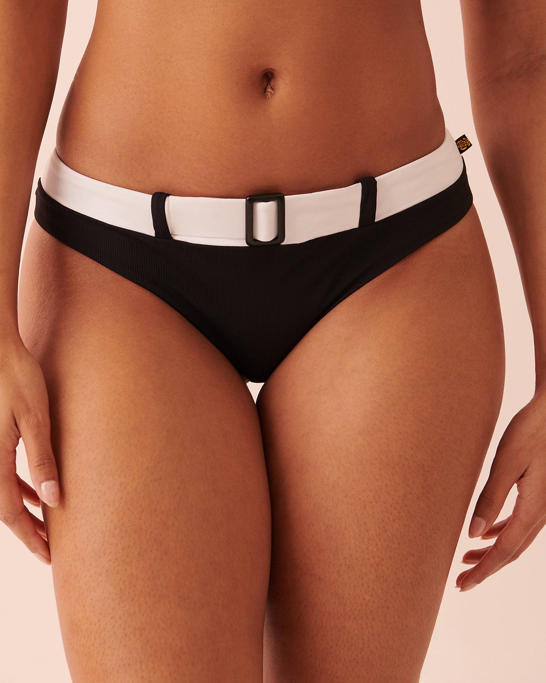 LA VIE EN ROSE AQUA RETRO Cheeky Bikini Bottom Black 70300427 - View1