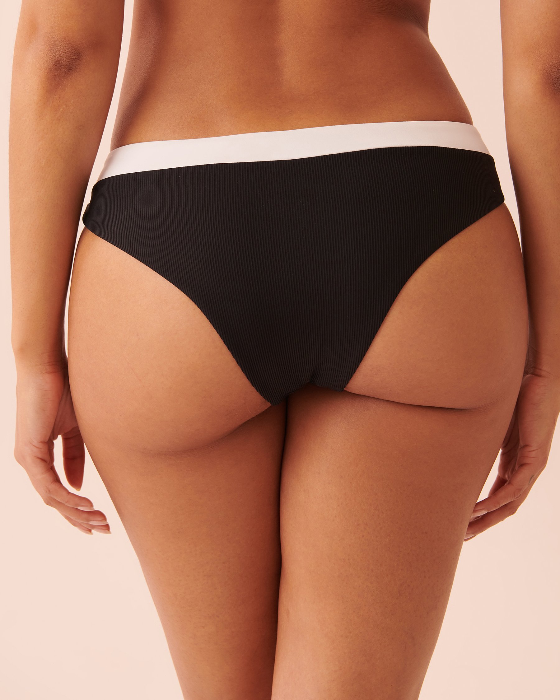 LA VIE EN ROSE AQUA RETRO Cheeky Bikini Bottom Black 70300427 - View2