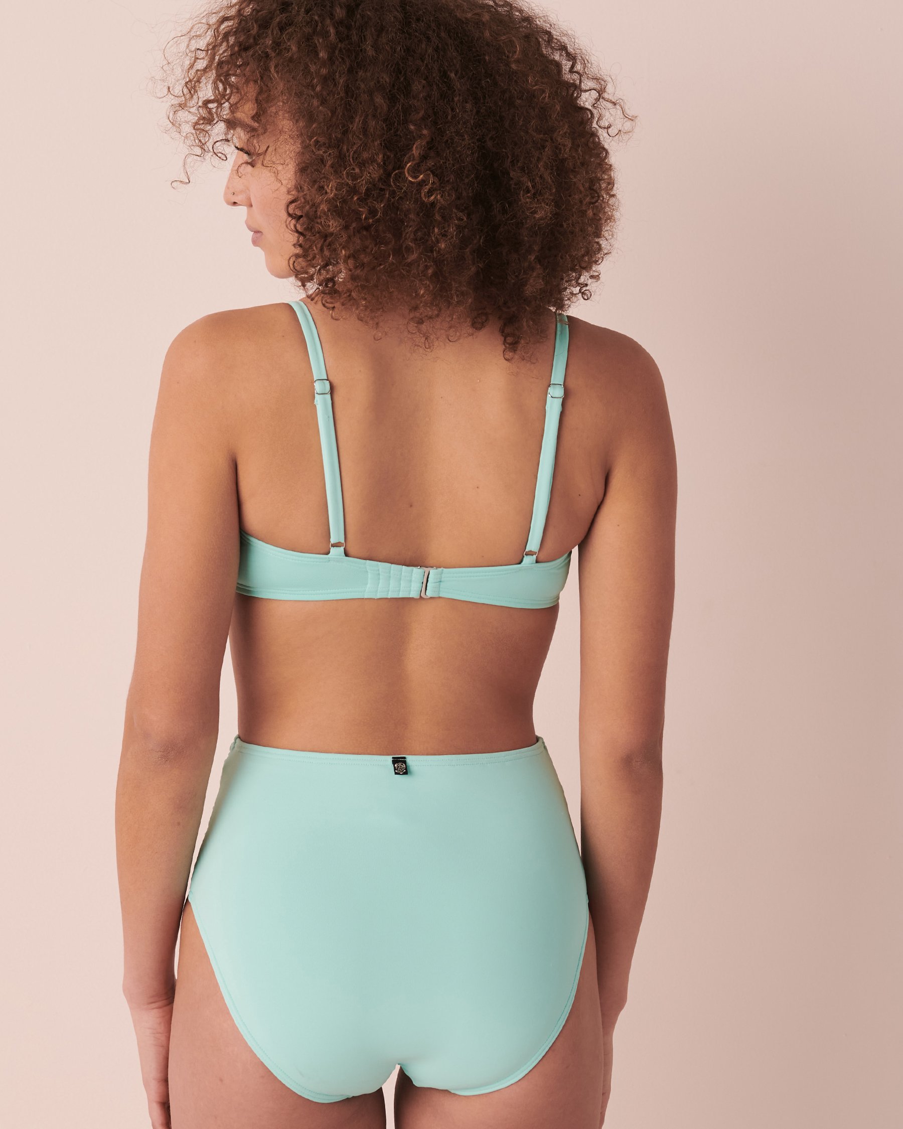 LA VIE EN ROSE AQUA TURQUOISE Bralette Bikini Top Aqua 70100484 - View2