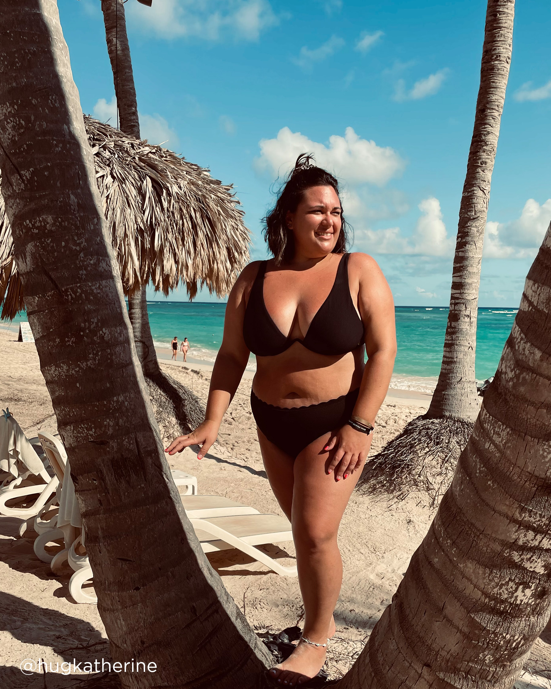 LA VIE EN ROSE AQUA POPCORN TEXTURED Cheeky Bikini Bottom Black 70300506 - View6