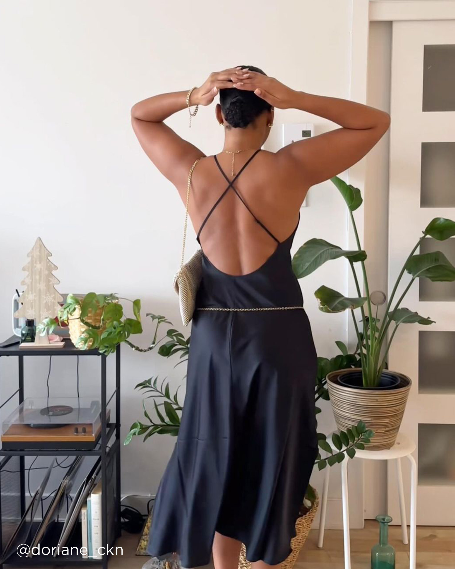 LA VIE EN ROSE Satin Nightie Starry Night 60500121 - View6