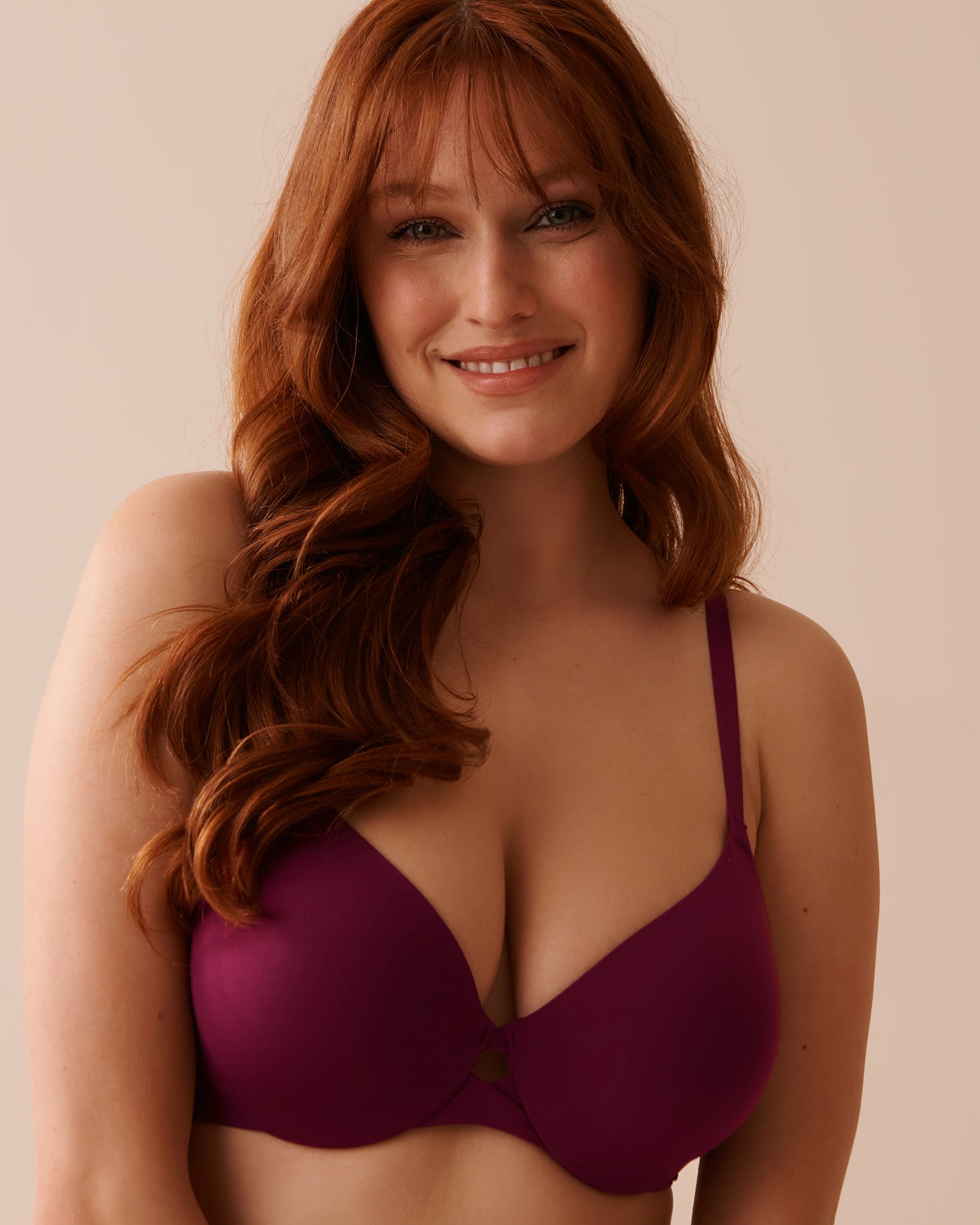 LA VIE EN ROSE Unlined Cushioned Wire Bra Plum 10100145 - View4