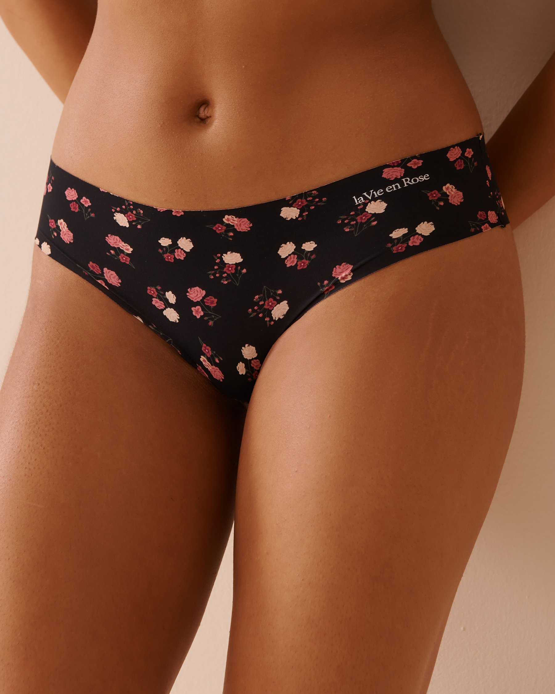 LA VIE EN ROSE Culotte cheeky microfibre invisible Petits bouquets 20200516 - Voir1