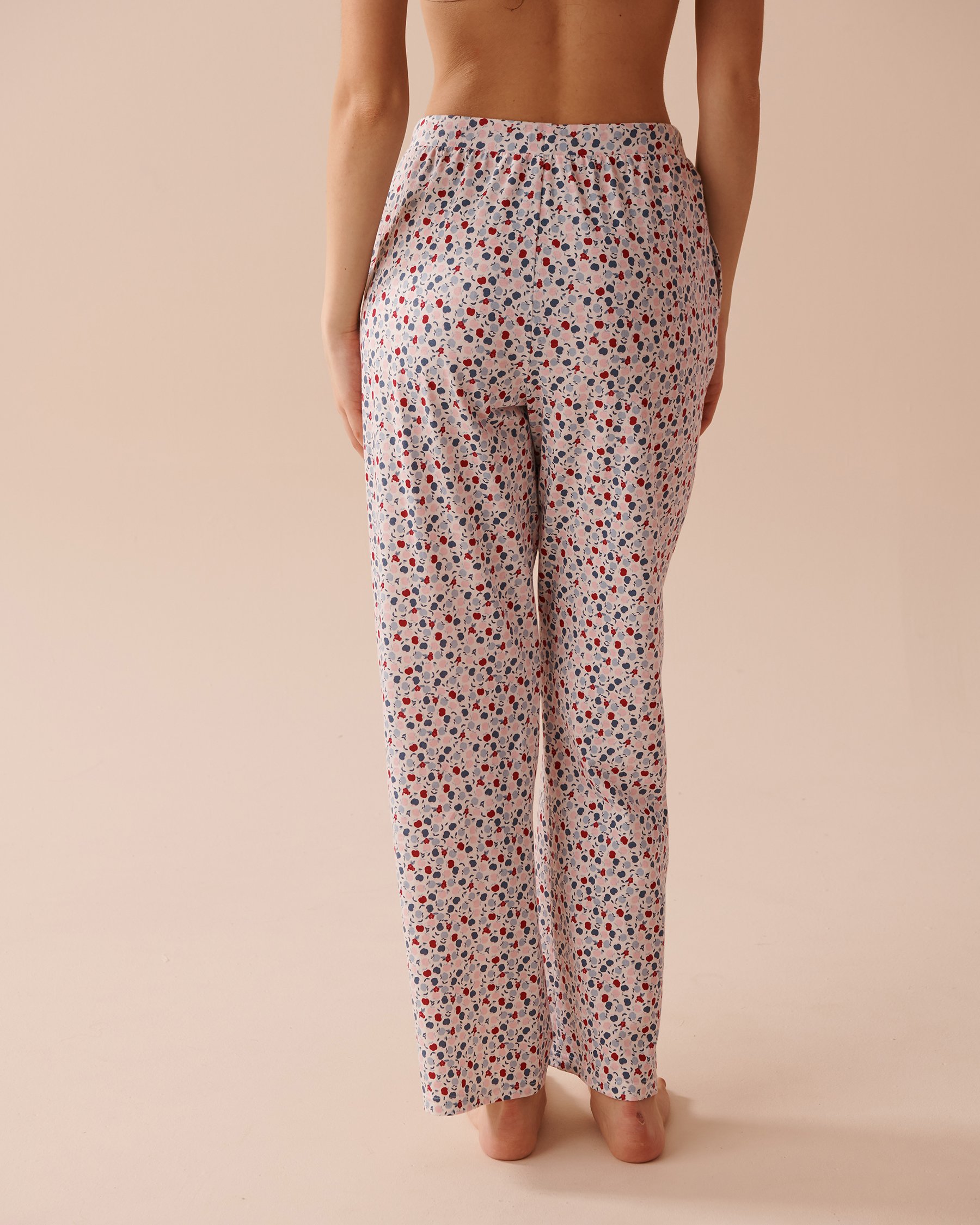 LA VIE EN ROSE Apple Print Cotton Pyjama Pants Small Apple Print 40200602 - View2