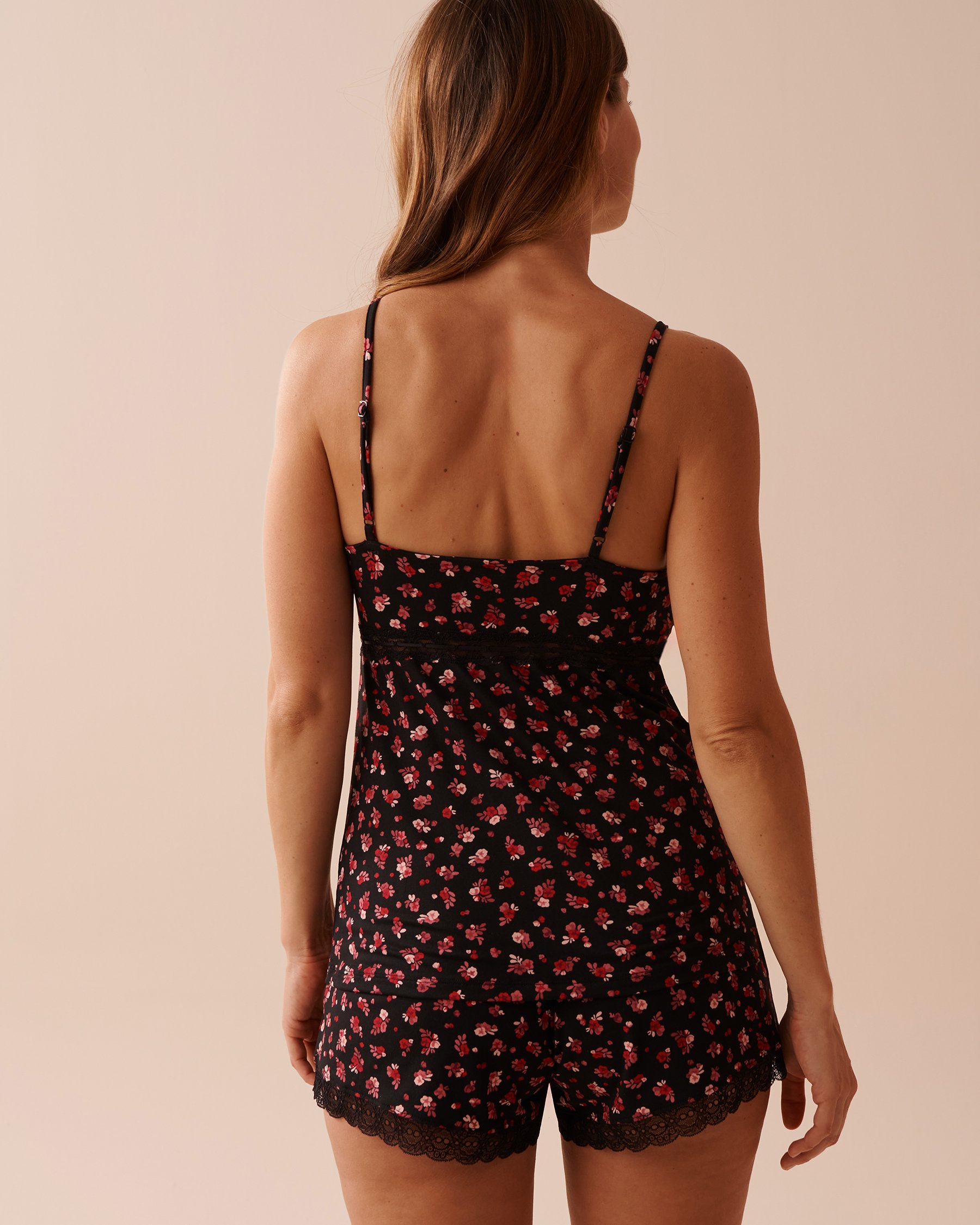 LA VIE EN ROSE Camisole ultra douce à roses Petites roses 40100597 - View2