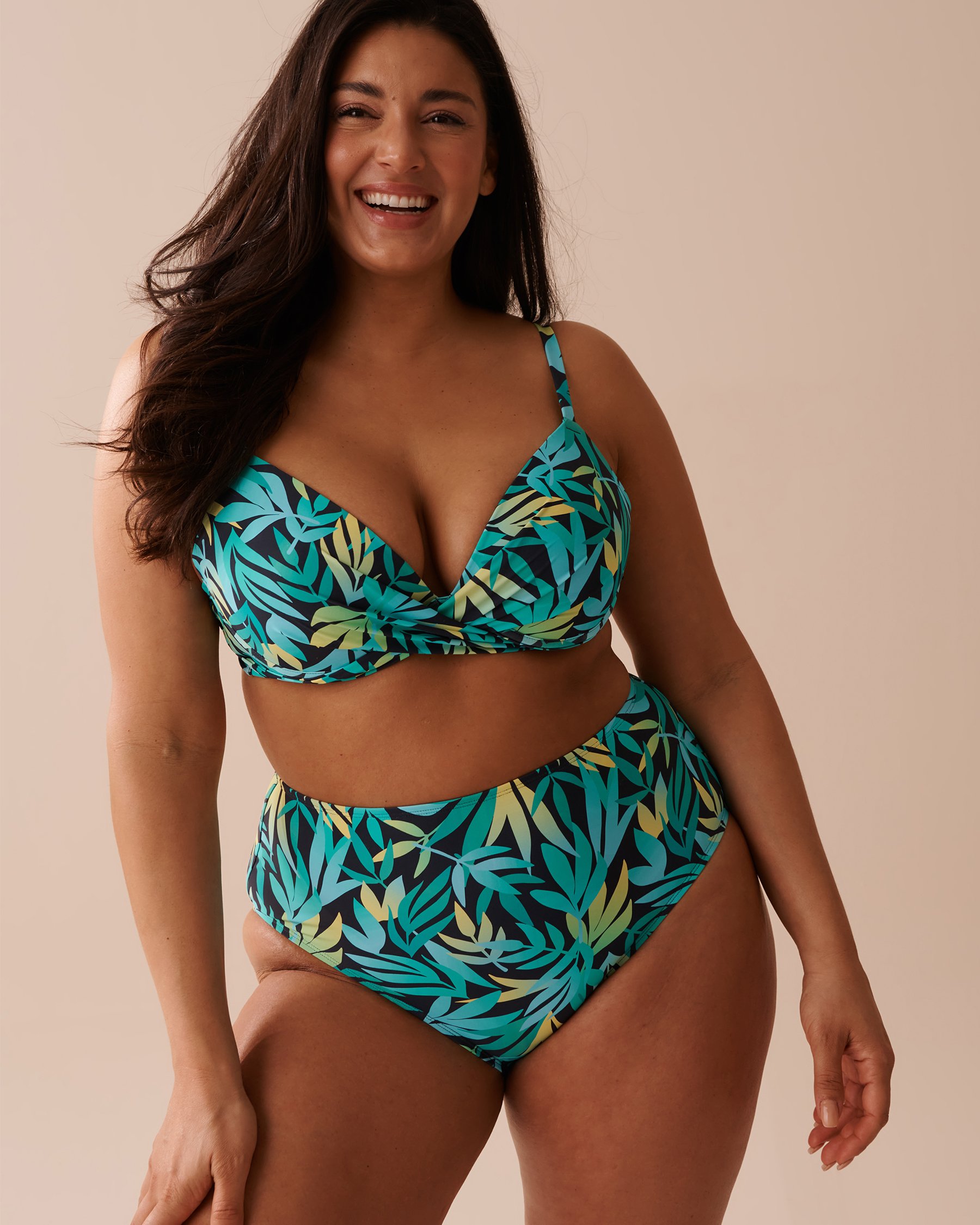 LA VIE EN ROSE AQUA RAINFOREST Push-up Bikini Top Rainforest 70100633 - View3