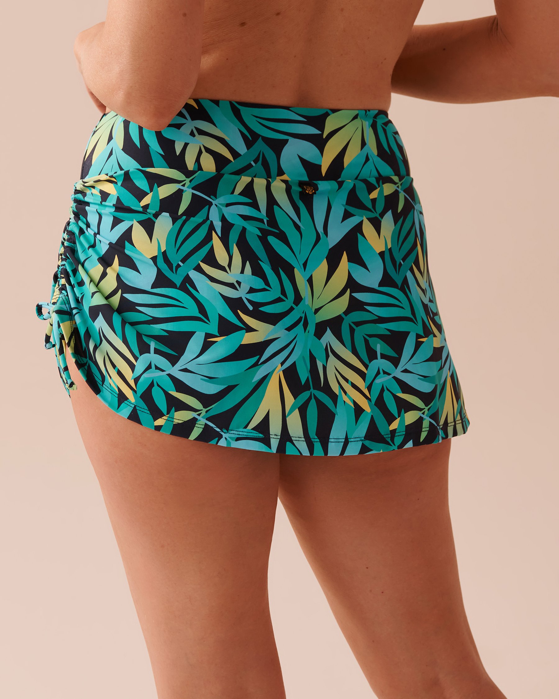 LA VIE EN ROSE AQUA Bas de bikini jupe taille haute RAINFOREST Forêt tropicale 70300592 - View3