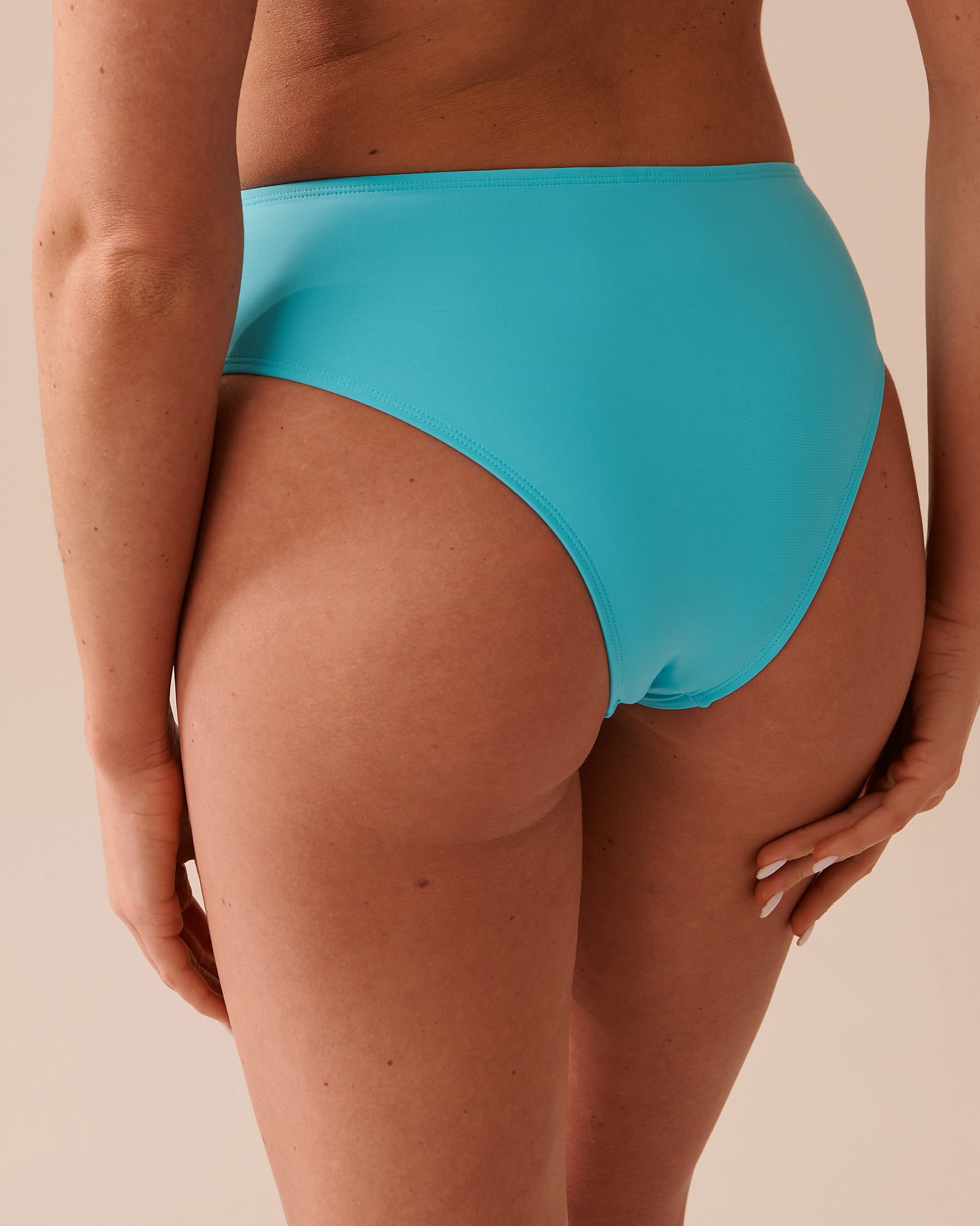 LA VIE EN ROSE AQUA Bas de bikini cheeky bande de taille croisée TURQUOISE Turquoise 70300591 - View2