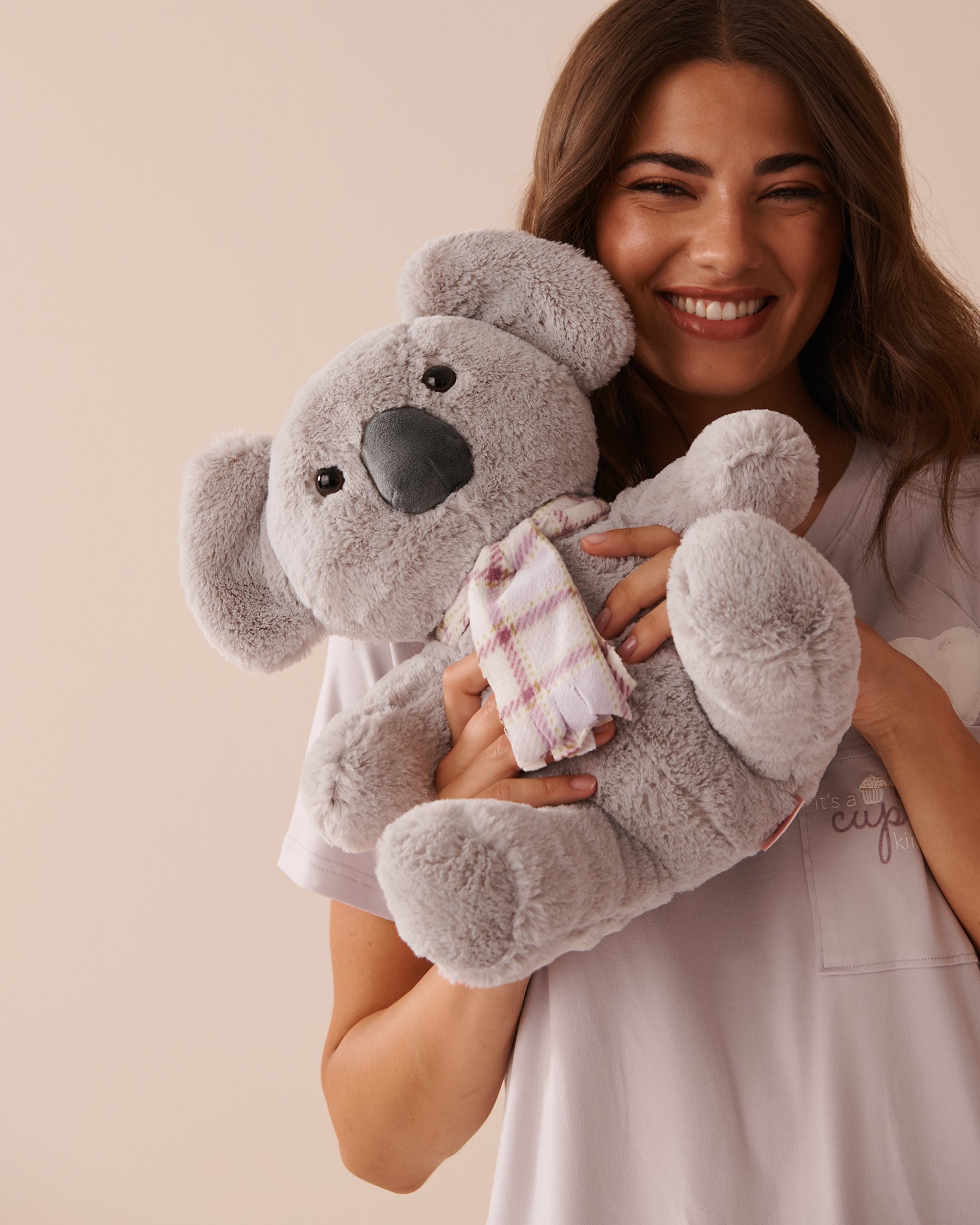 LA VIE EN ROSE Peluche koala Gris 40700346 - Voir1