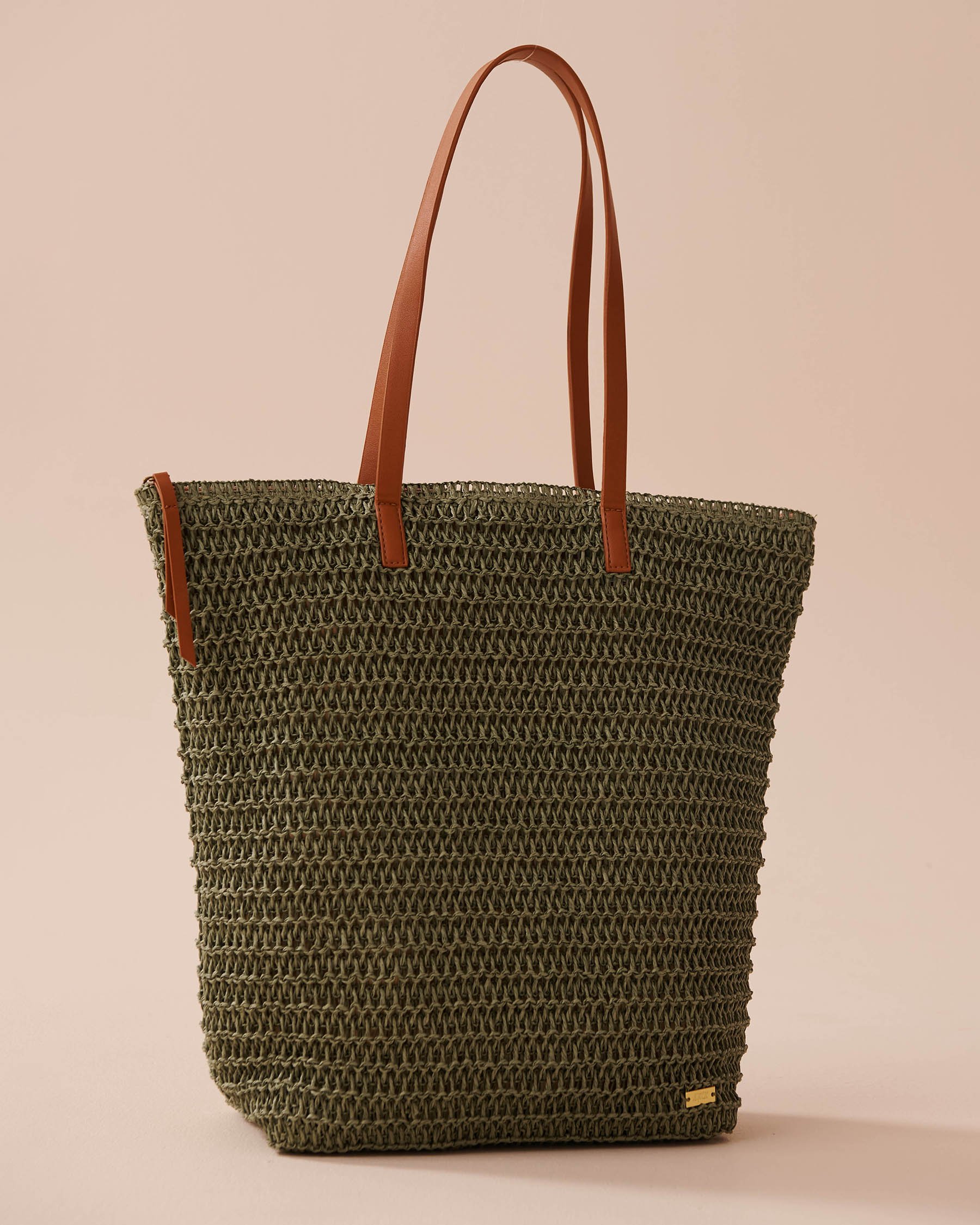 LA VIE EN ROSE AQUA Straw Bag Lush Green 80500101 - View4