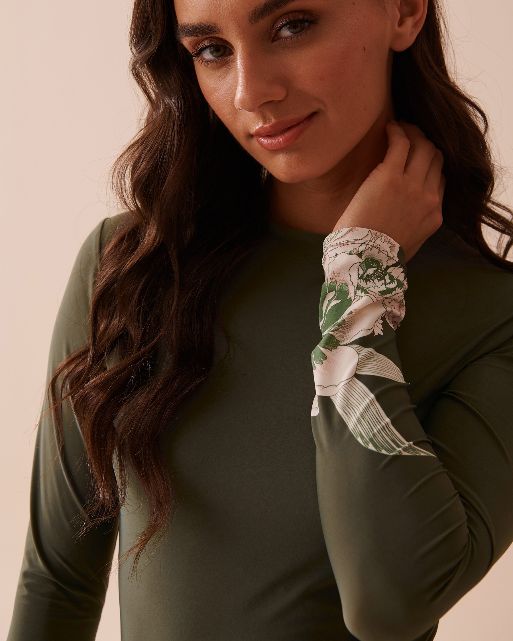 LA VIE EN ROSE AQUA Rashguard manches longues PROVENÇAL BOUQUET Bouquet de Provence 80100023 - View4