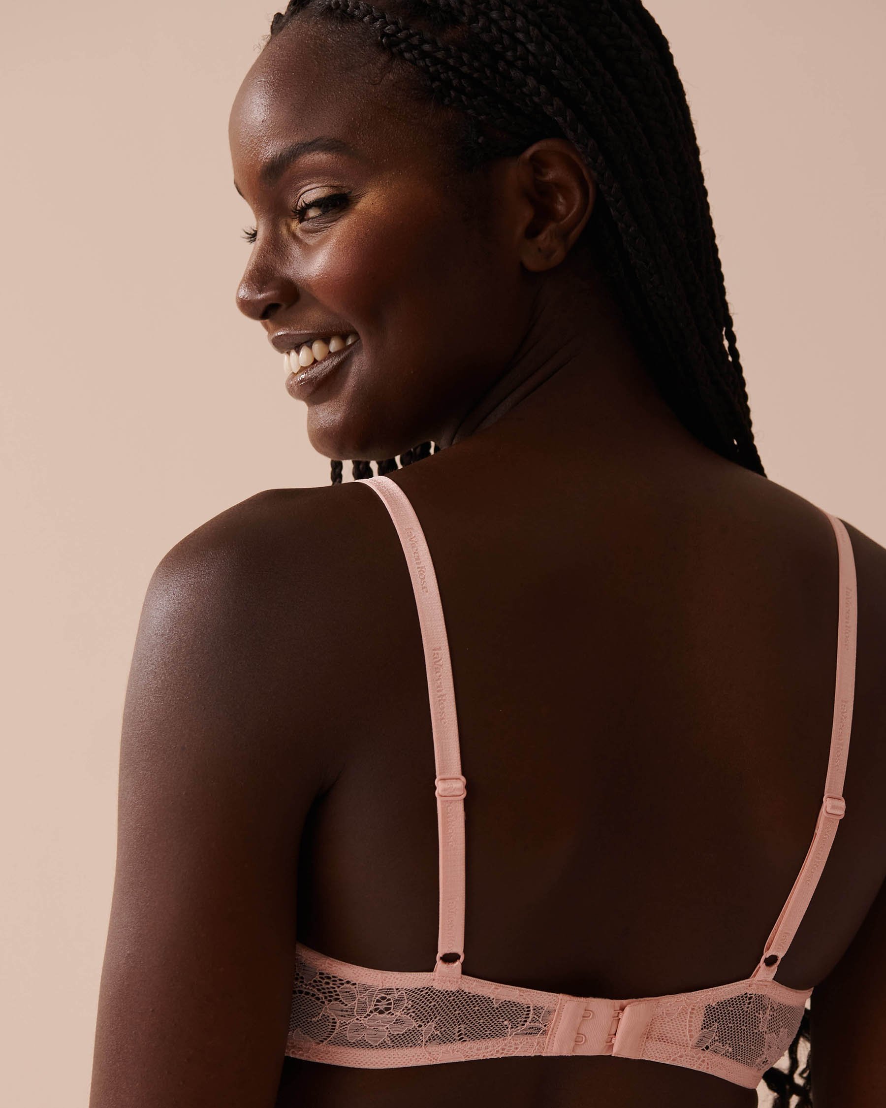 LA VIE EN ROSE Lightly Lined Demi Bra Salmon Pink 10200414 - View2