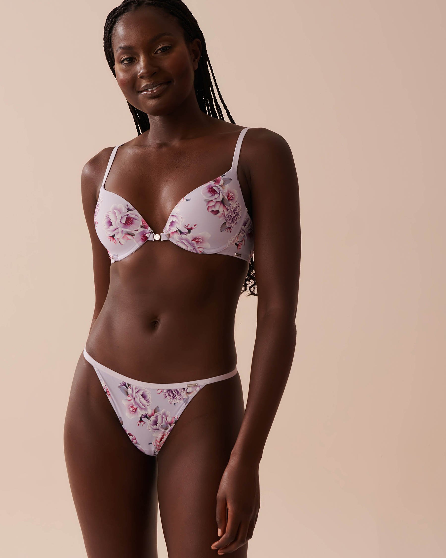 LA VIE EN ROSE Soutien-gorge doublure légère fermeture avant demi-buste Jardin victorien 10200426 - Voir1