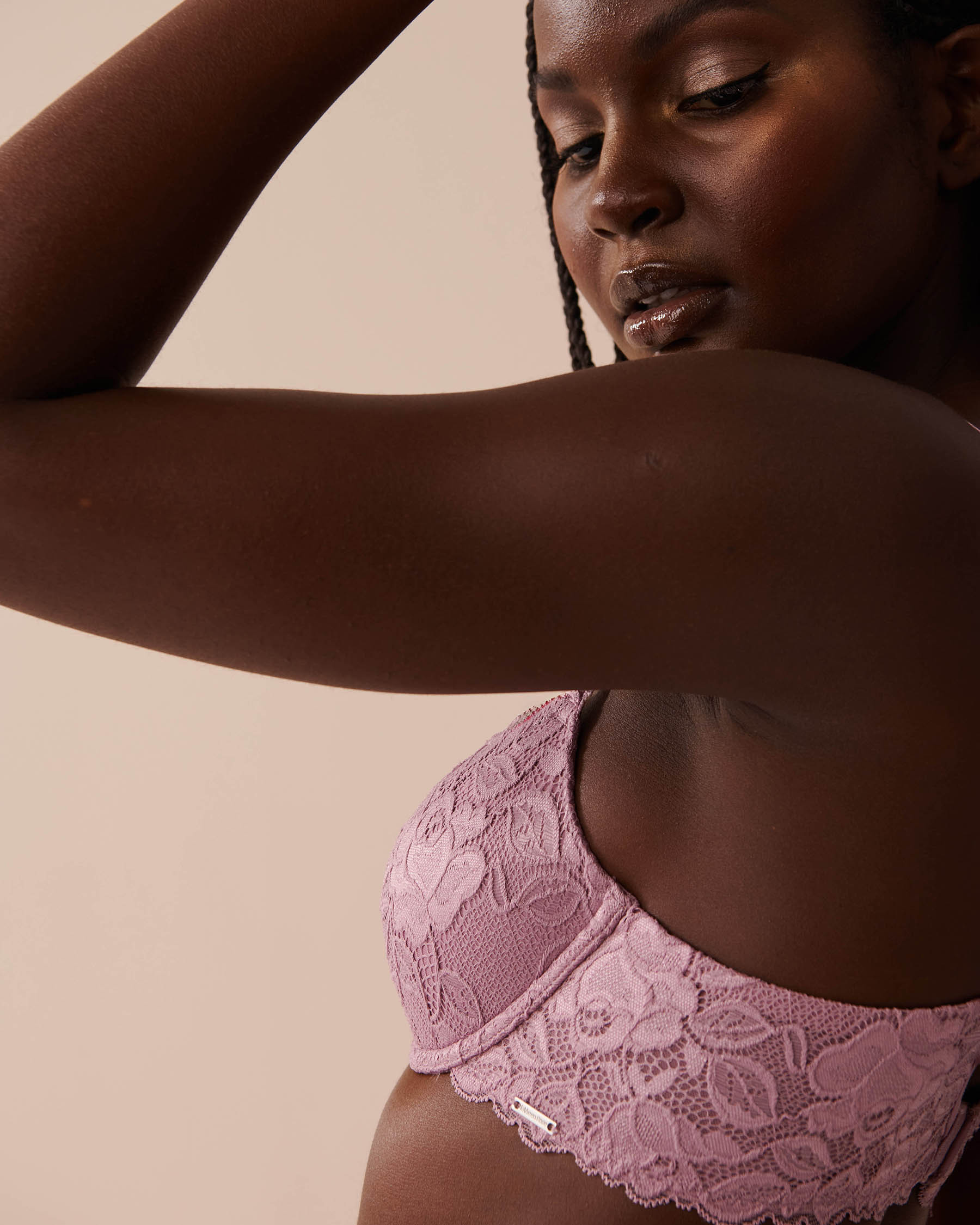 LA VIE EN ROSE Soutien-gorge doublure légère demi-buste flexible Orchidée 10200420 - View3