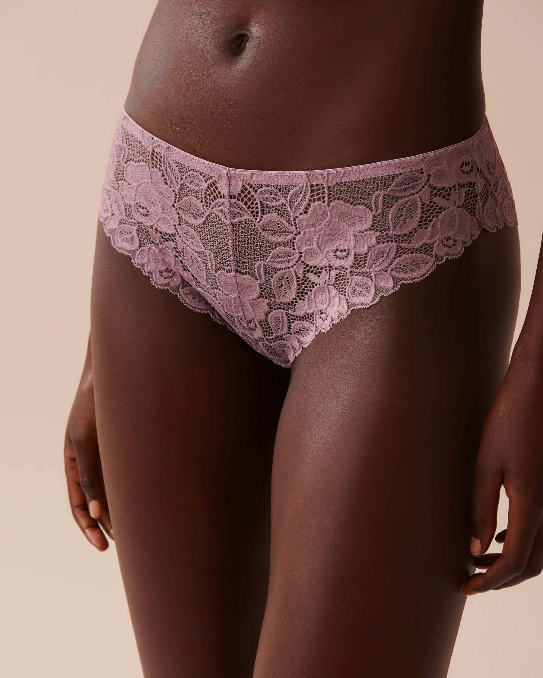 LA VIE EN ROSE Ensemble 2 pièces en dentelle Orchidée 60400043 - Voir4