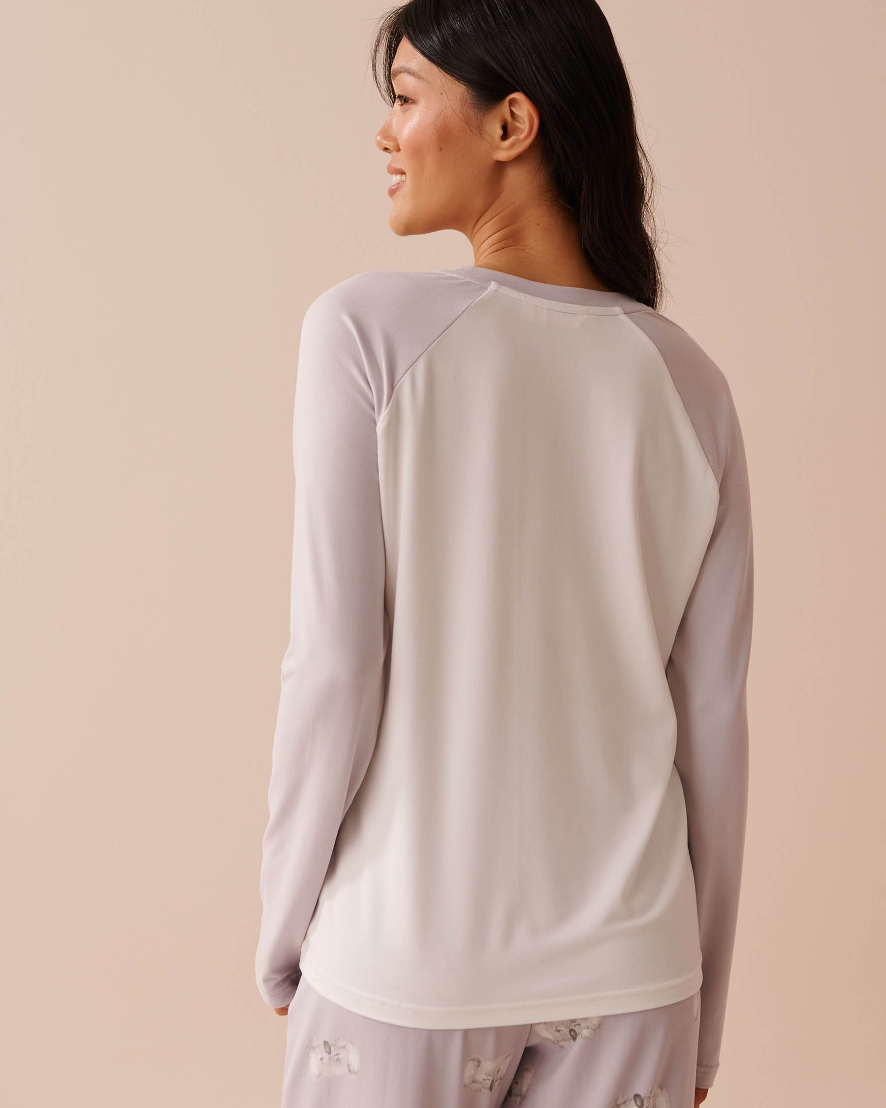 LA VIE EN ROSE Chandail manches longues ultra doux à imprimé koala Brume nocturne 40100623 - Voir2