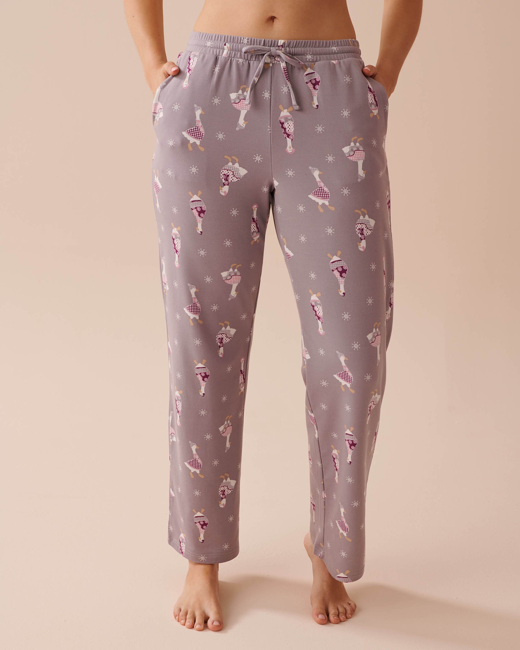 LA VIE EN ROSE Goose Print Cozy Pants Goose Print 40200613 - View1