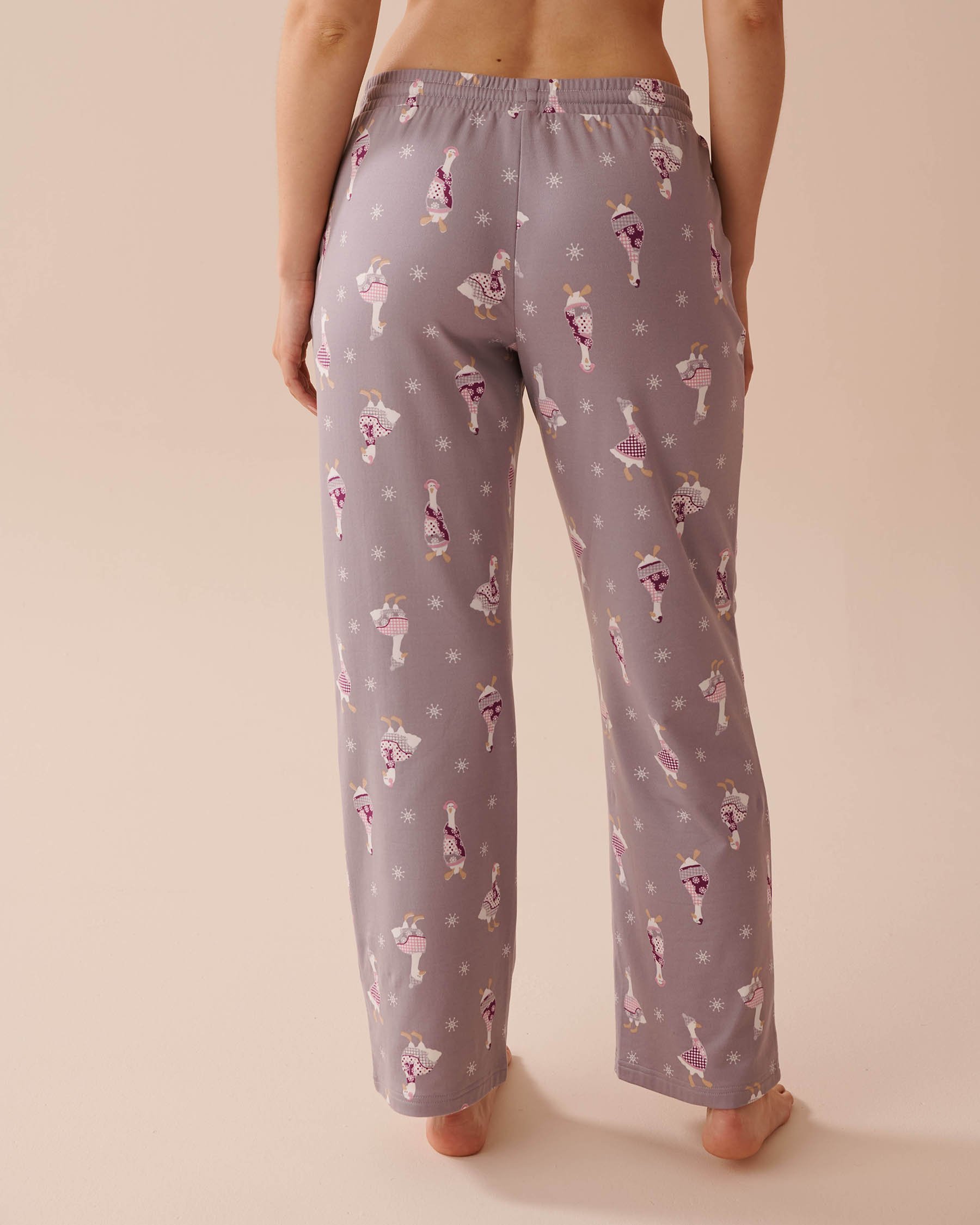 LA VIE EN ROSE Goose Print Cozy Pants Goose Print 40200613 - View2