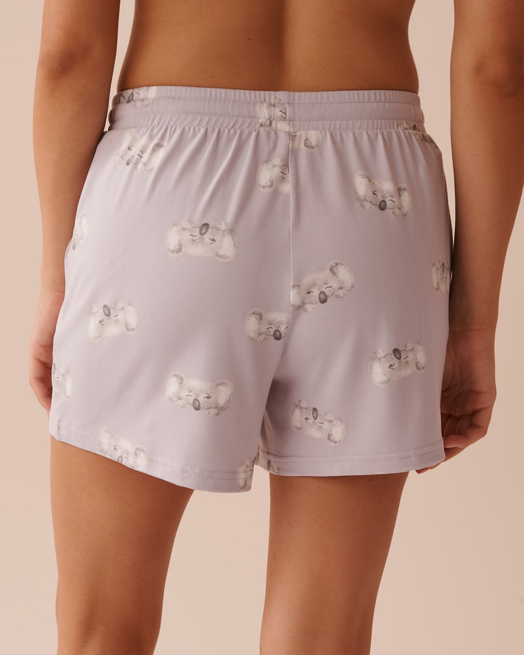 LA VIE EN ROSE Koala Print Super Soft Pajama Shorts Koala Print 40200617 - View2