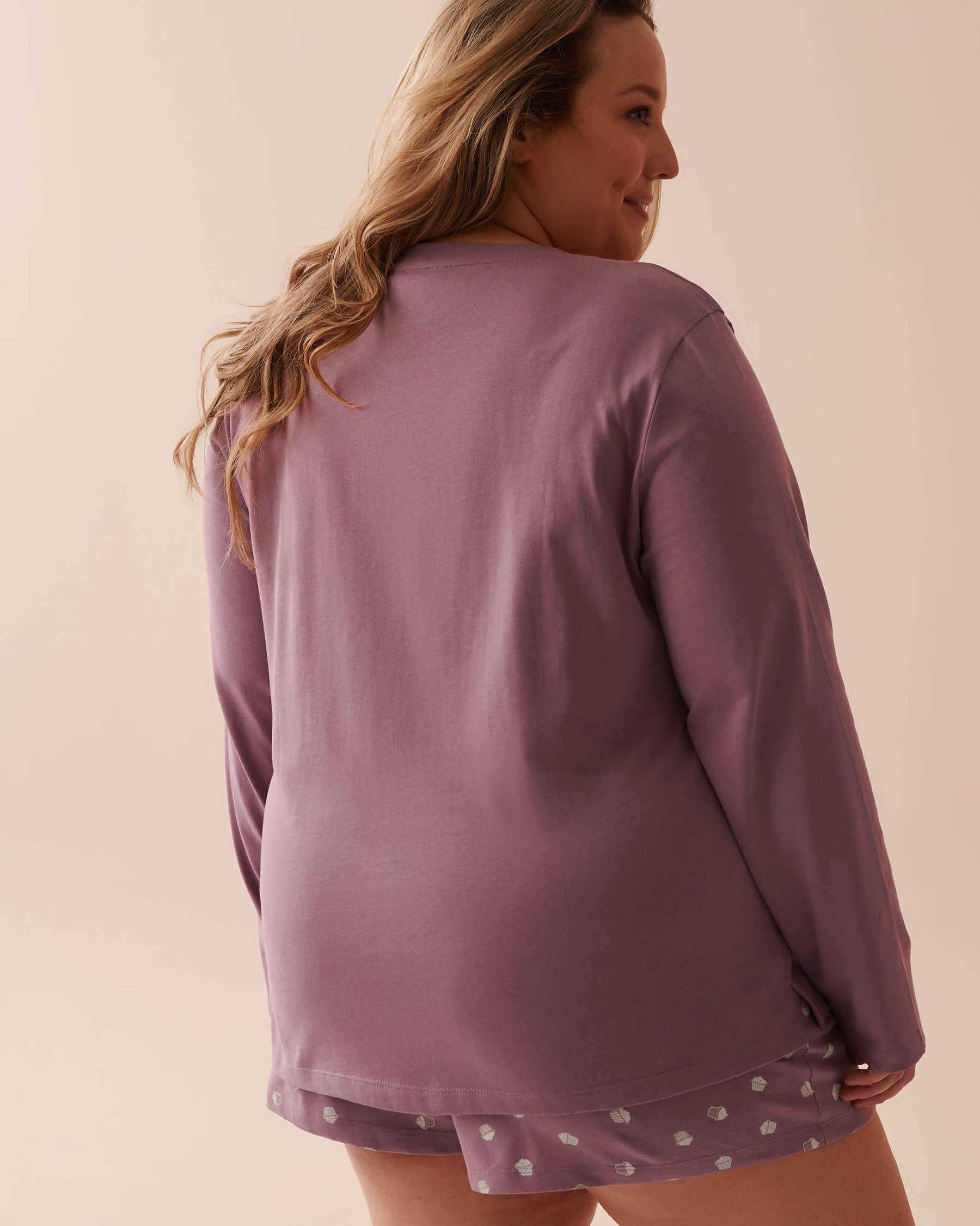 LA VIE EN ROSE Chandail manches longues en coton à imprimé koala Orchidée 40100615 - View2