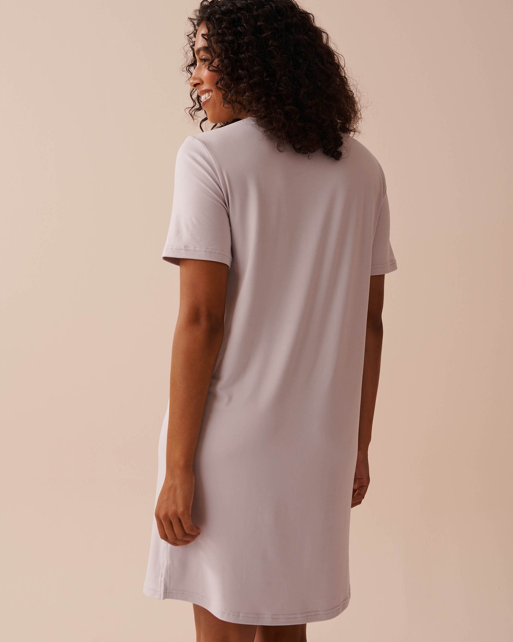 LA VIE EN ROSE Chemise de nuit ultra douce à imprimé koala Brume nocturne 40500382 - View2