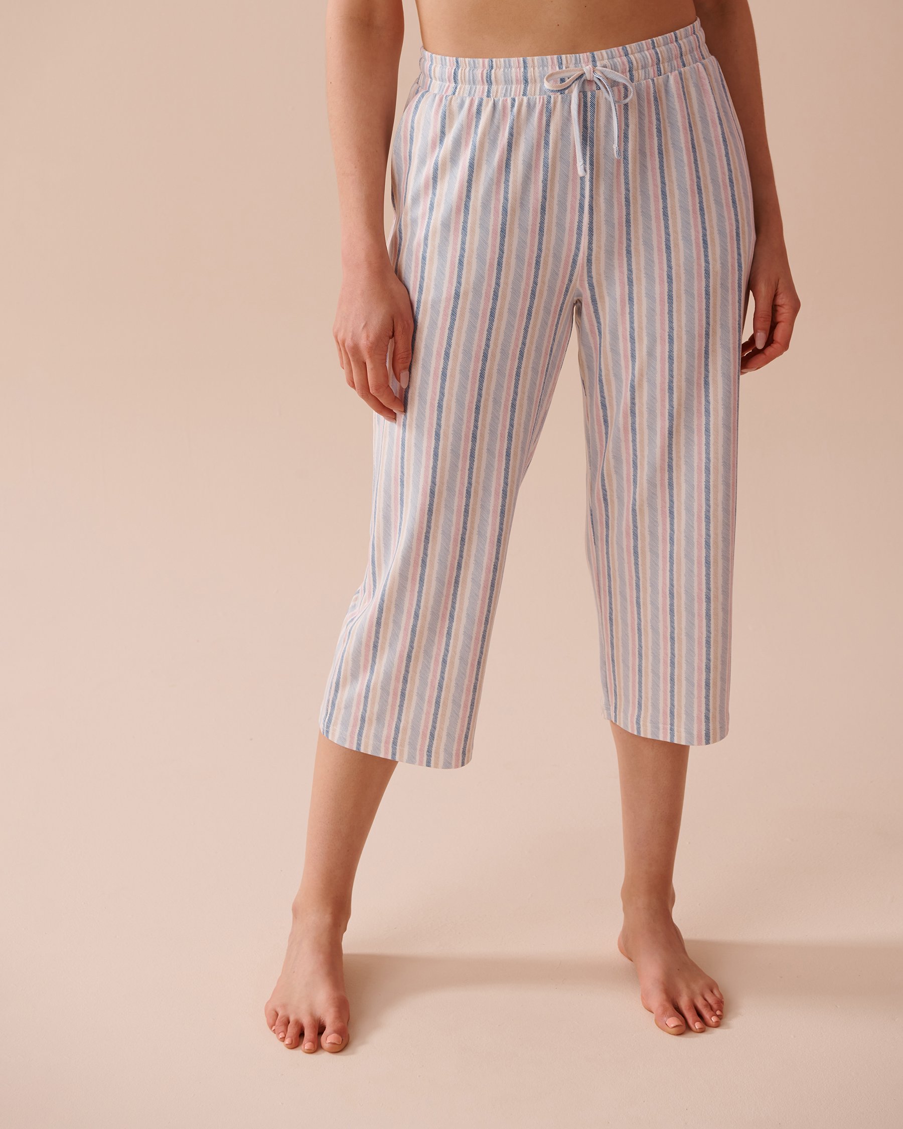 LA VIE EN ROSE Soothing Print Super Soft Capris Soothing Stripes 40200615 - View1