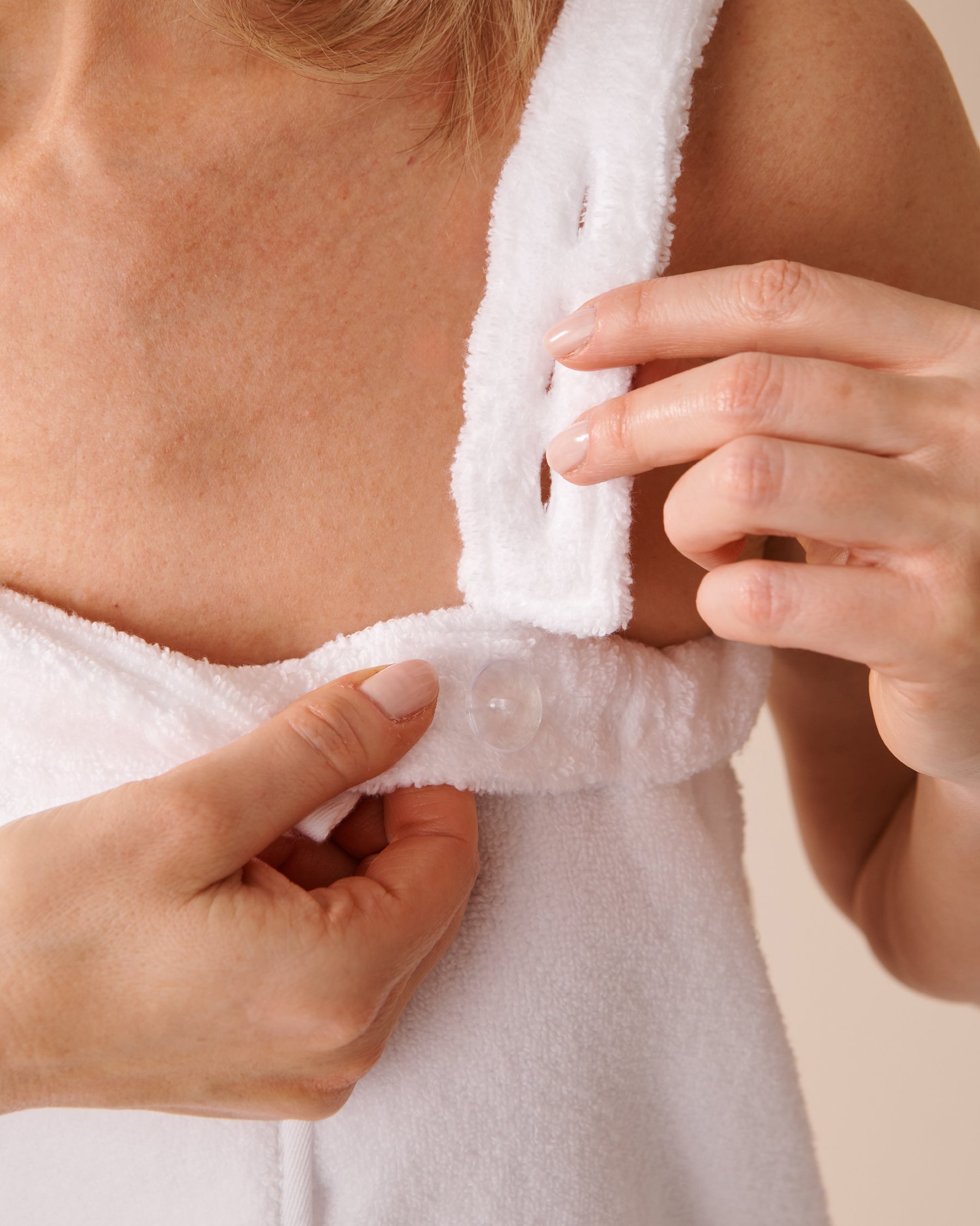 LA VIE EN ROSE Terry Spa Wrap White 40600180 - View2